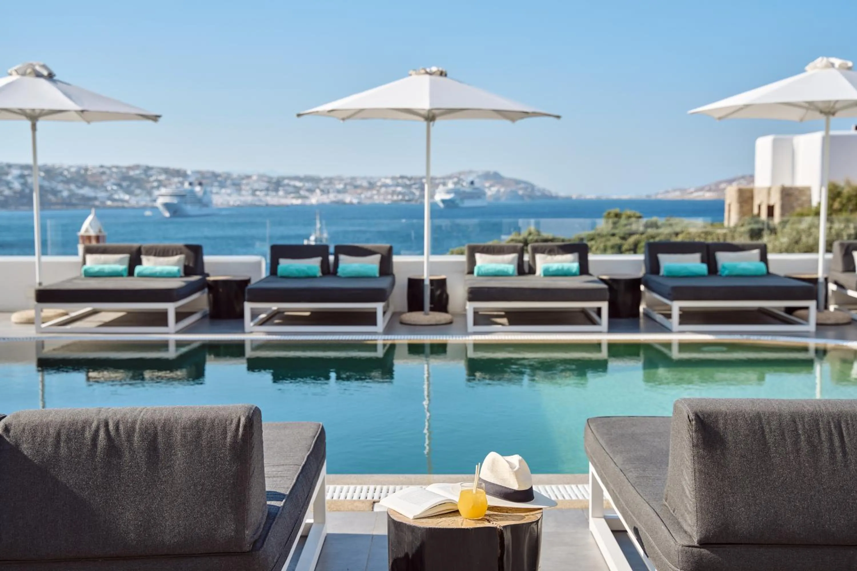 Swimming pool in Mykonos Princess Hotel