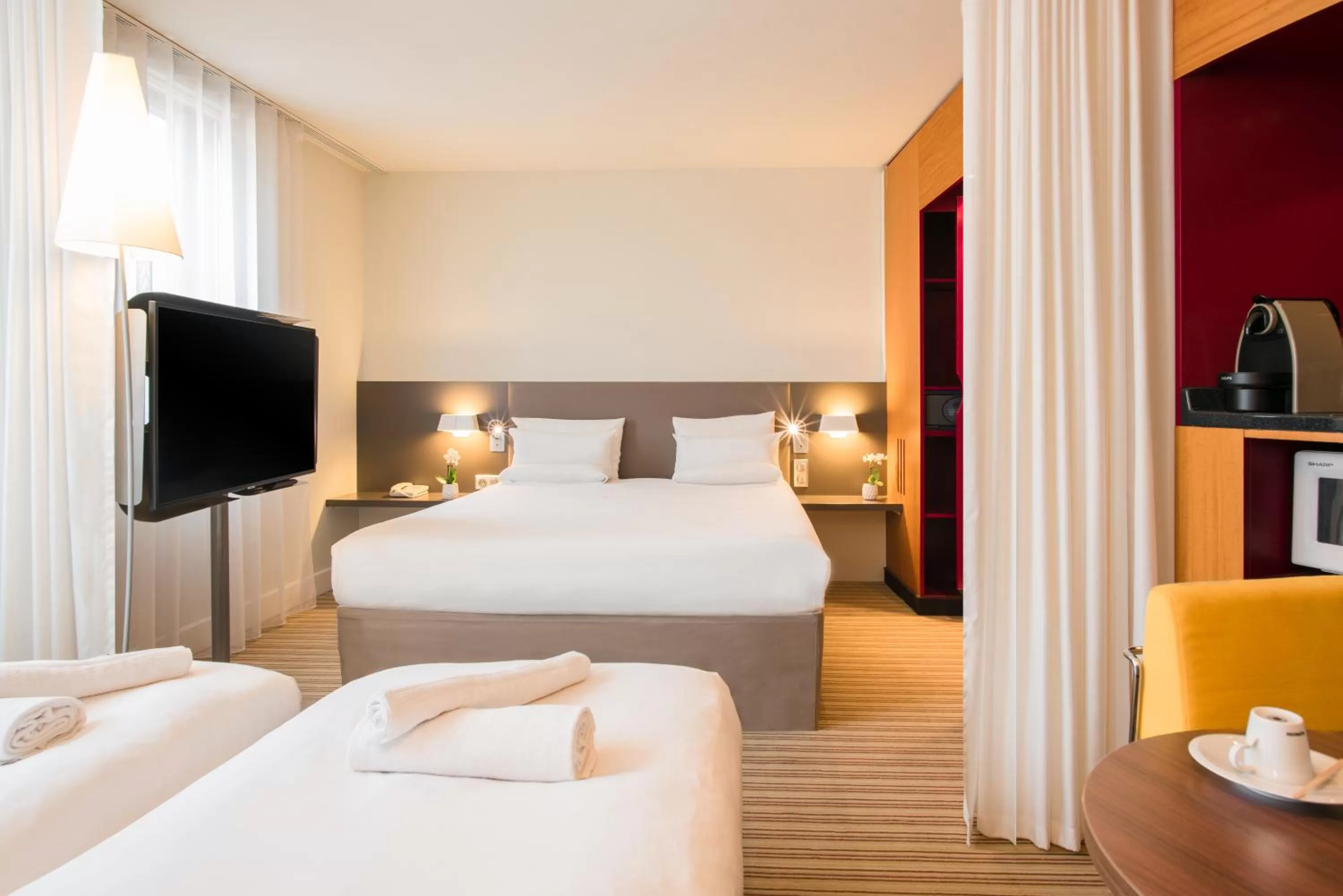 Superior Suite with queen bed and 2 single bed Â  in Novotel Suites Cannes Centre