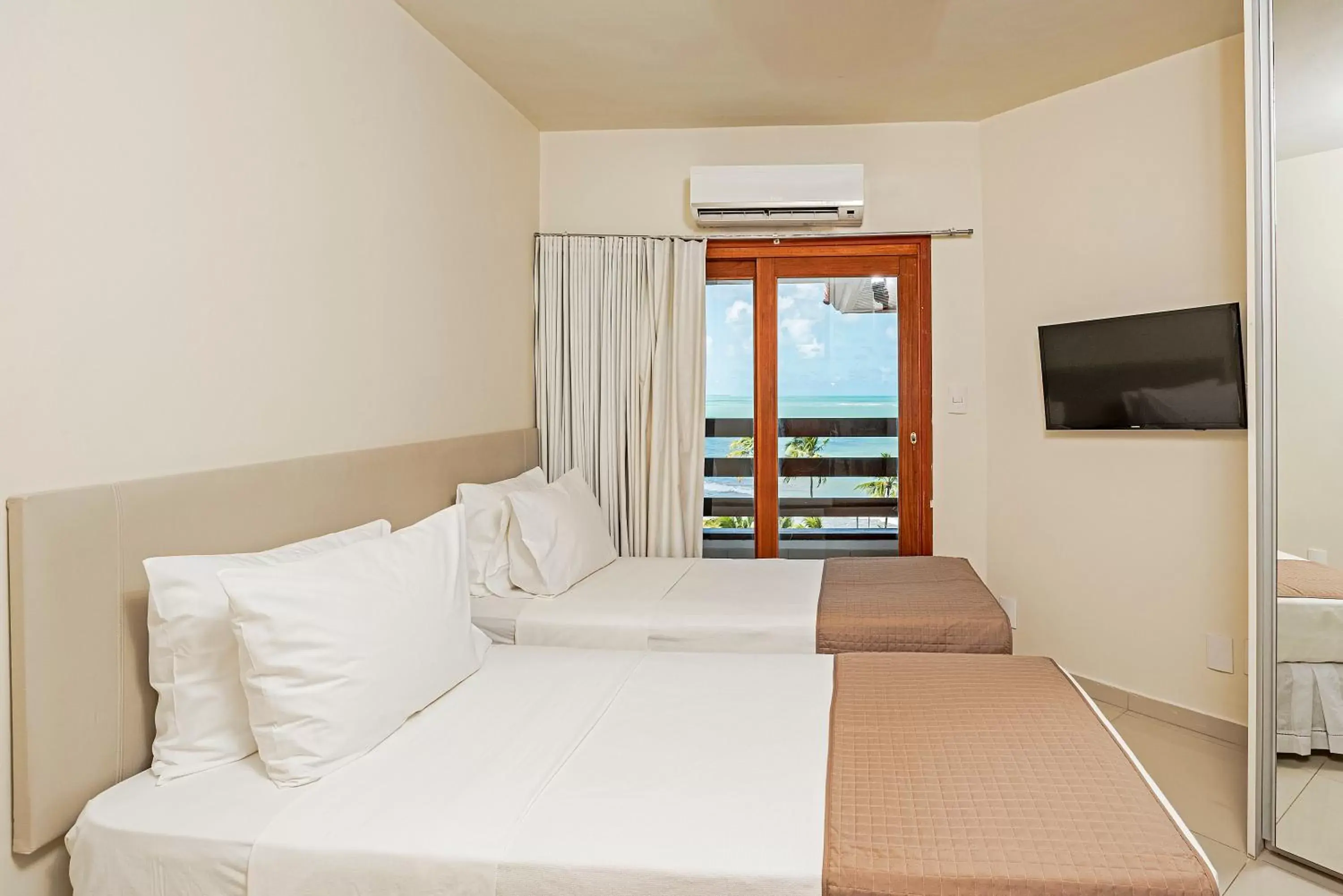 Bed in Jatiúca Suites Resort by Slaviero Hotéis