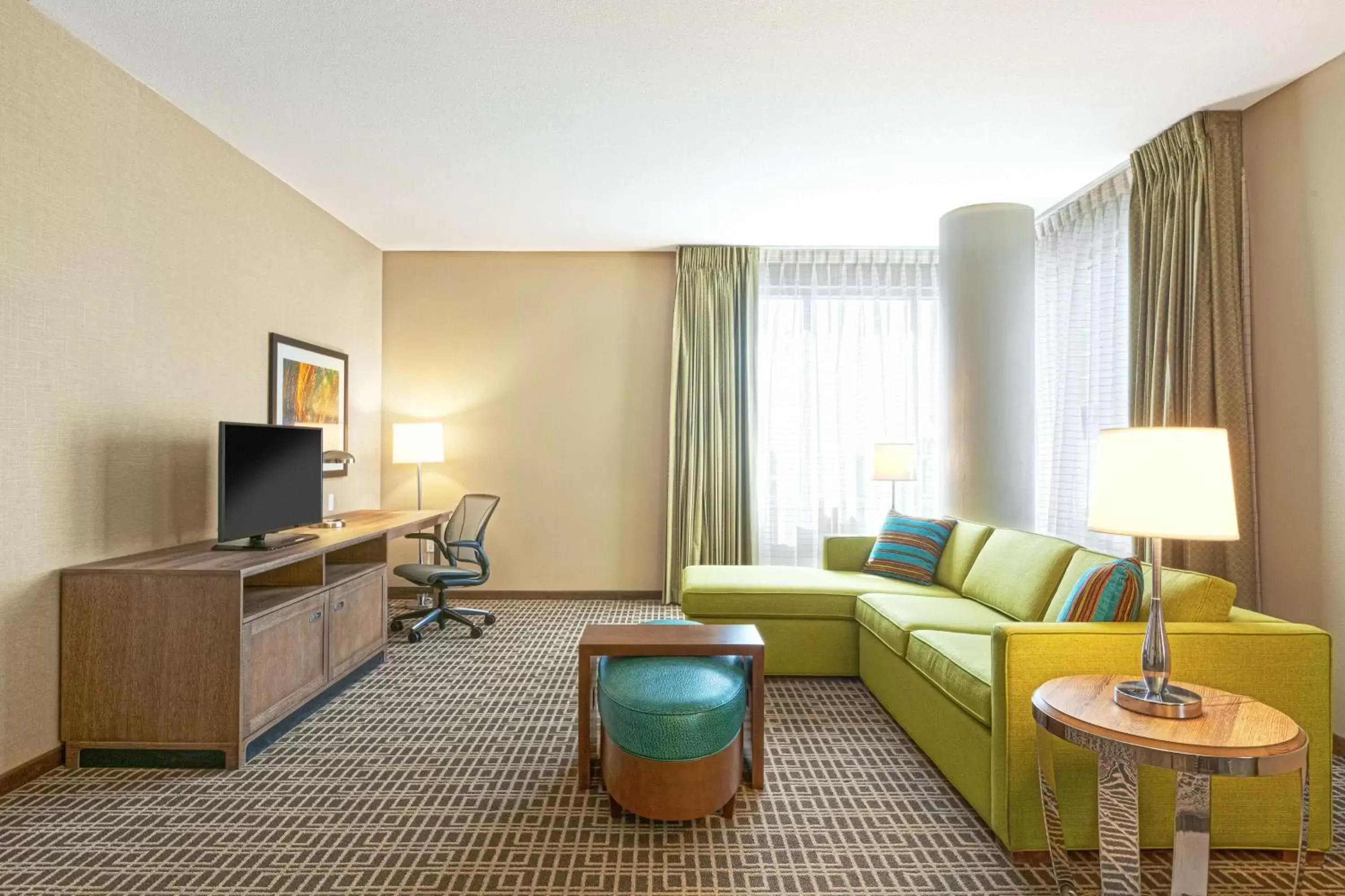 Living room, Seating Area in Homewood Suites by Hilton Houston Downtown