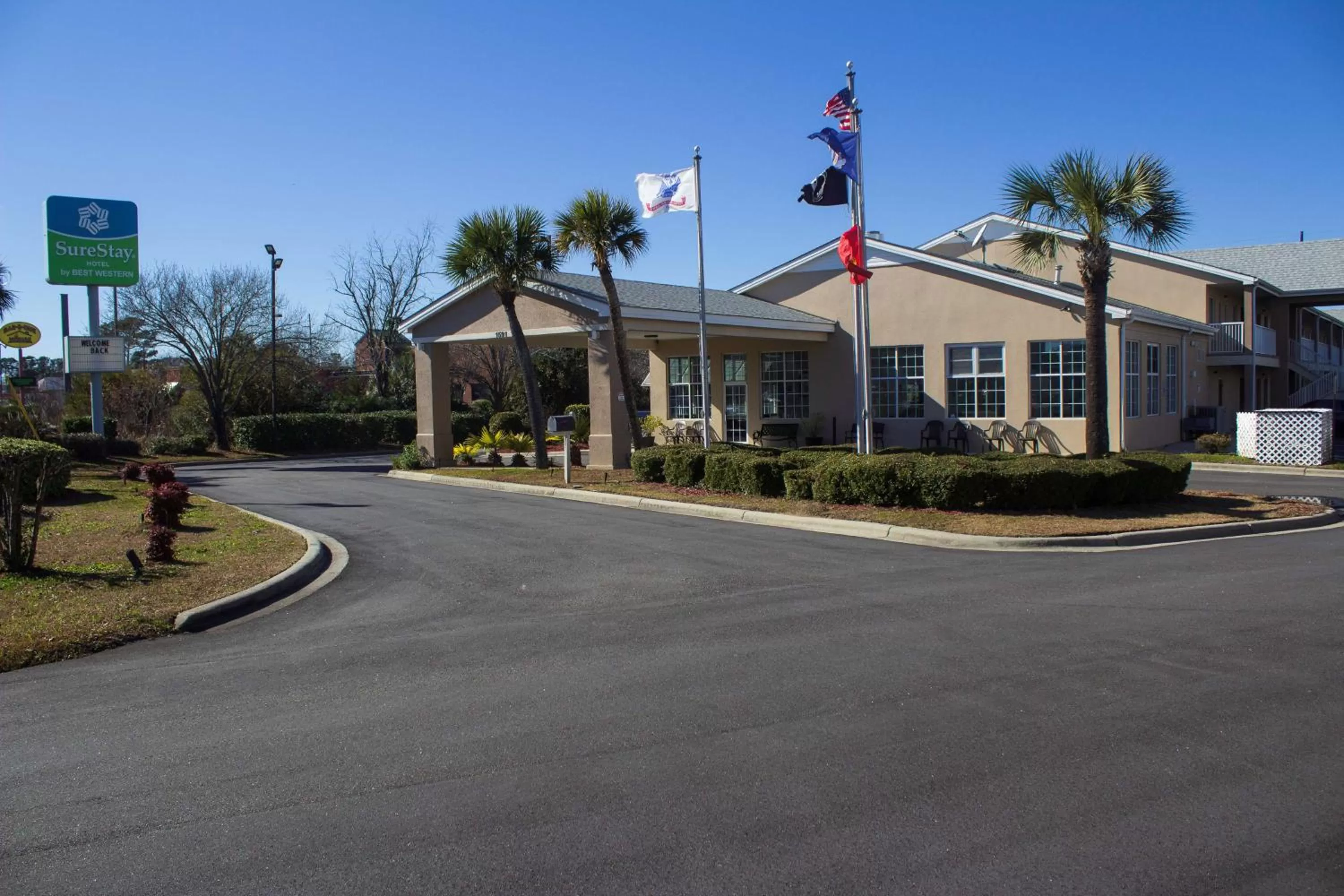 Property building in SureStay Hotel by Best Western North Myrtle Beach