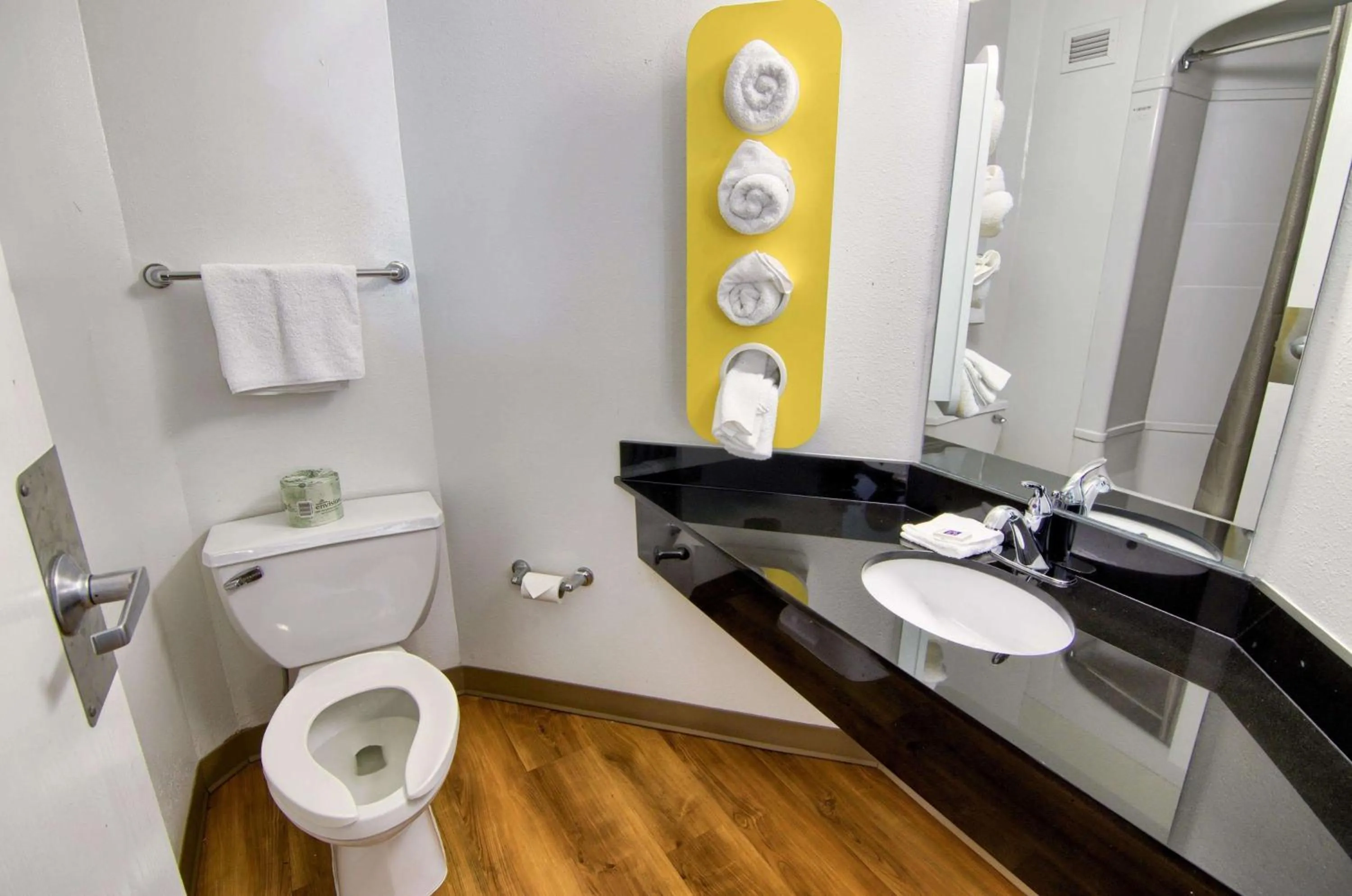 Toilet in Motel 6-Portsmouth, NH