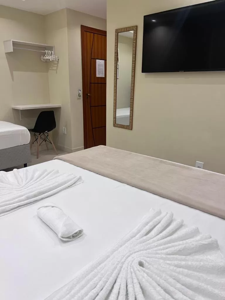 Bed in Pousada Arraial Tropical