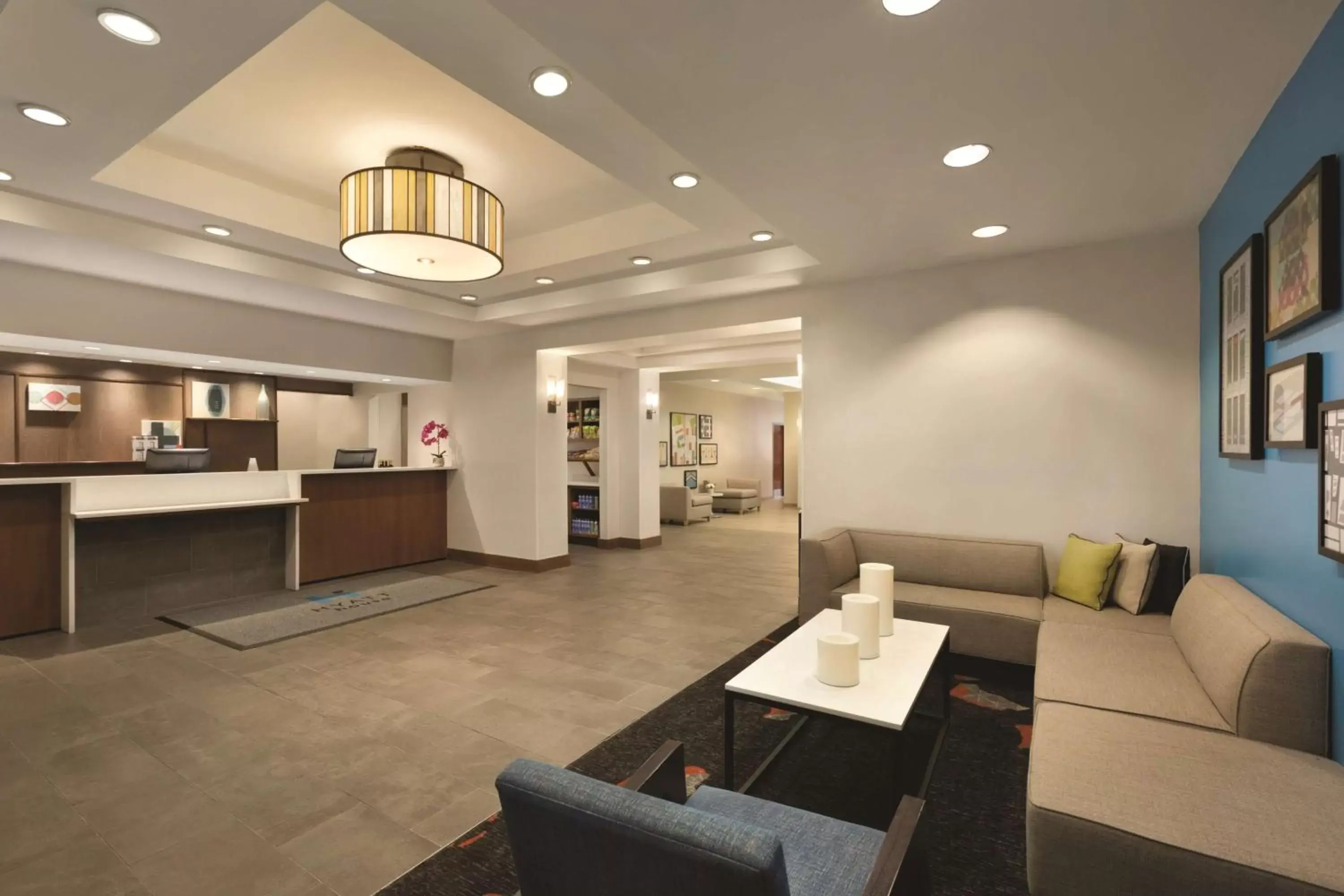 Lobby or reception in Hyatt House Miami Airport