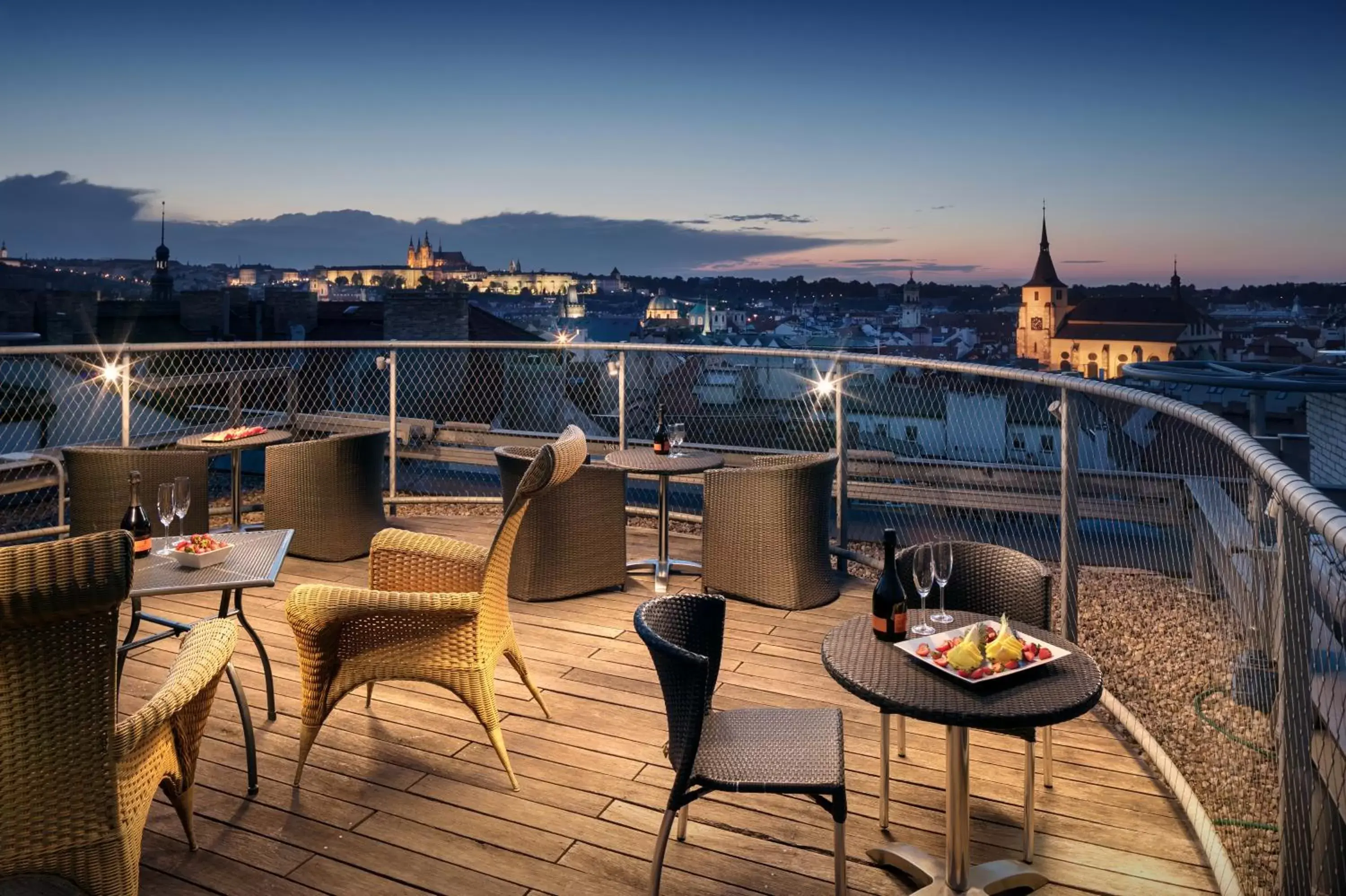 Balcony/Terrace in Design Metropol Hotel Prague