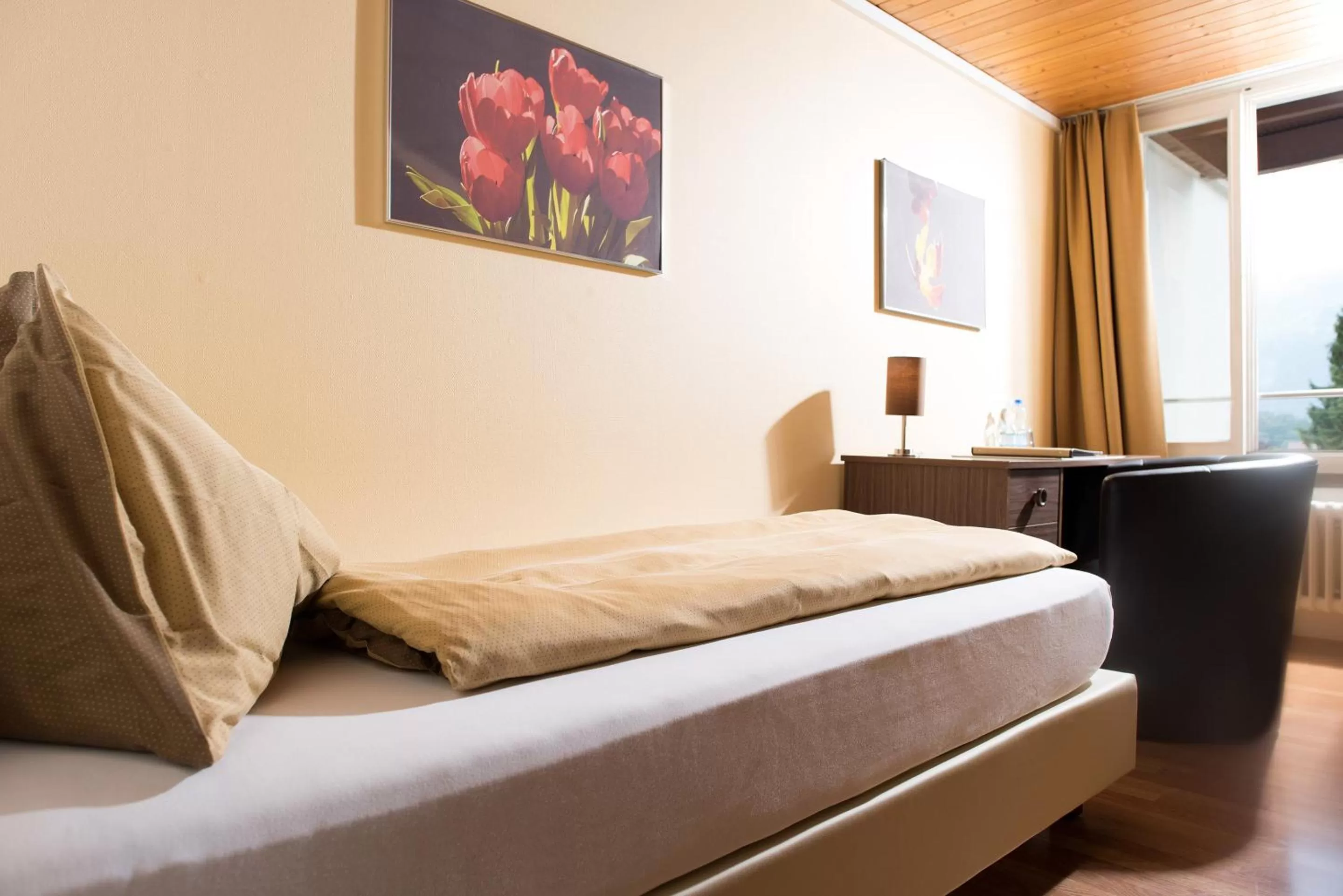 Photo of the whole room, Bed in Jungfrau Hotel