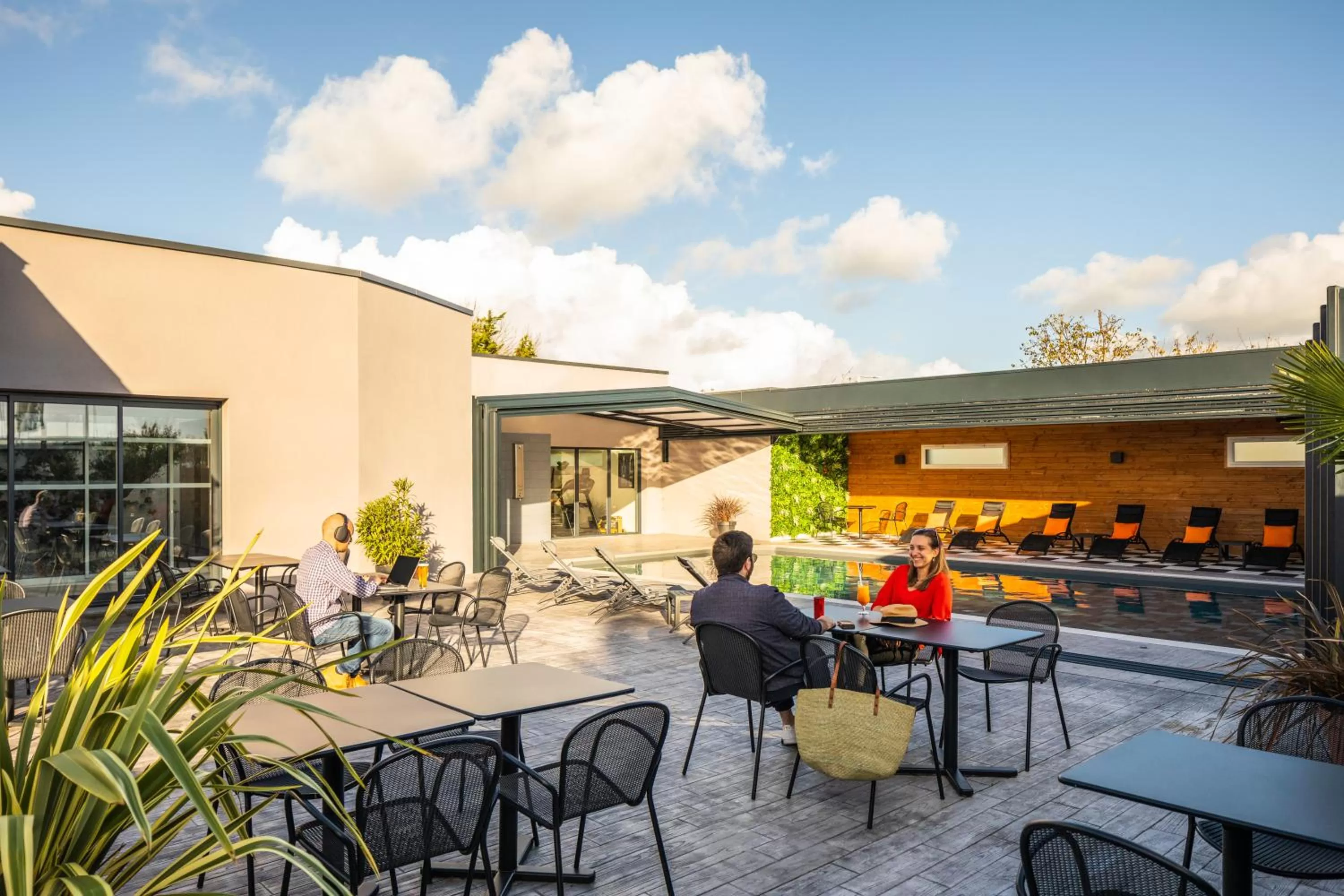 Patio in ibis Saint-Nazaire - Trignac