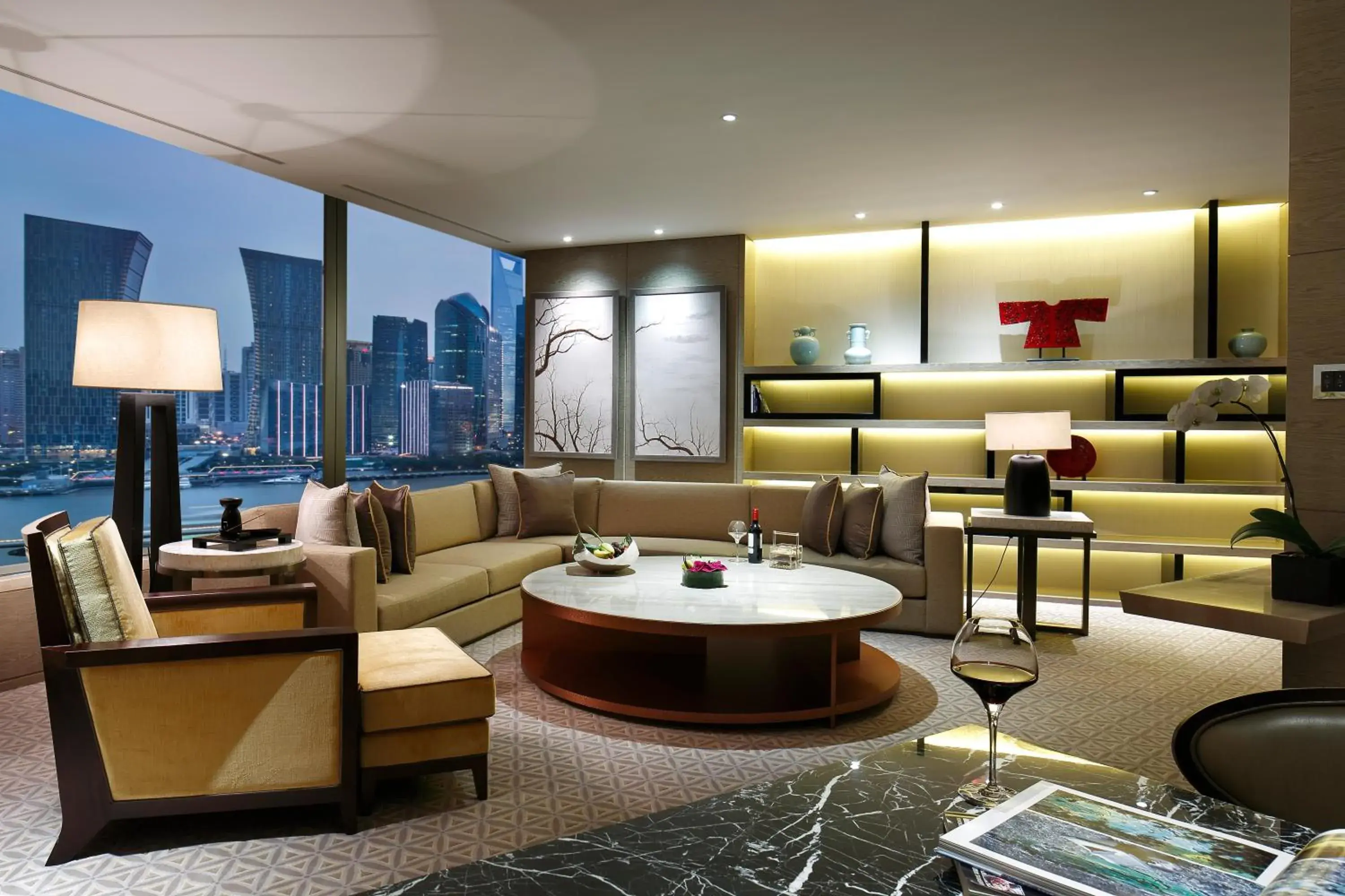 Photo of the whole room, Seating Area in Banyan Tree Shanghai On The Bund