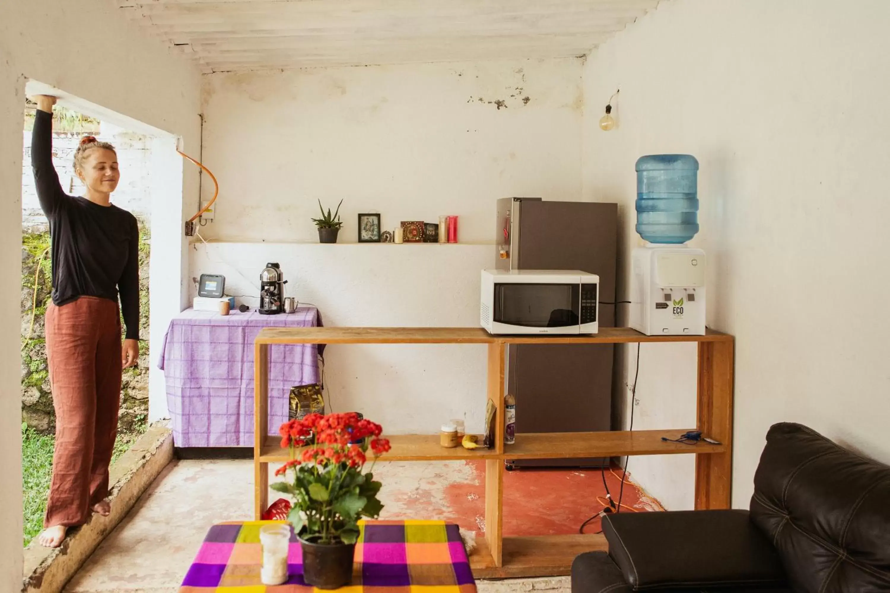 Kitchen or kitchenette in Hospedaje Temazcaltitla