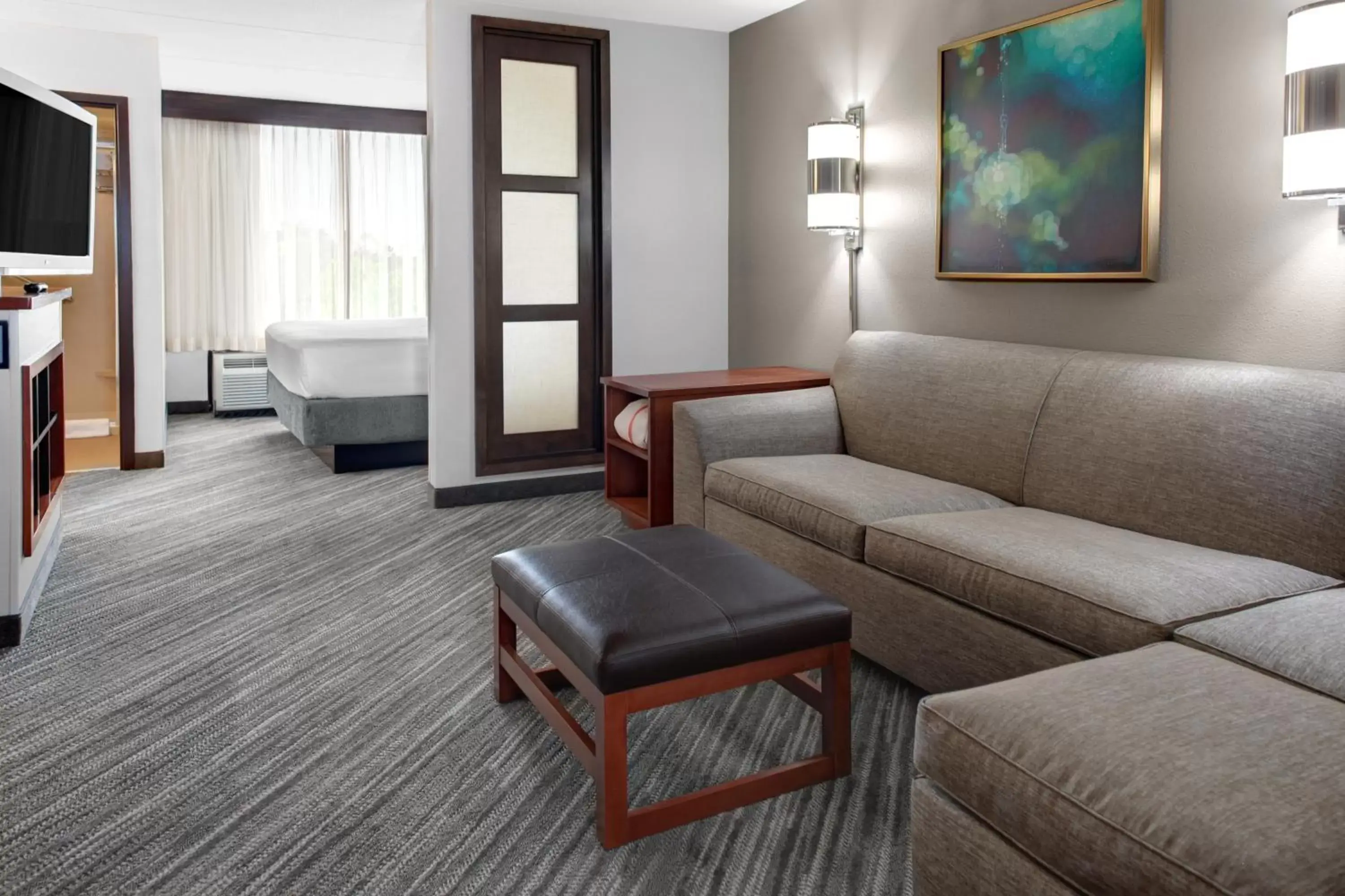 King Room with Sofa Bed and Roll-In Shower - Disability Access in Hyatt Place Denver Airport