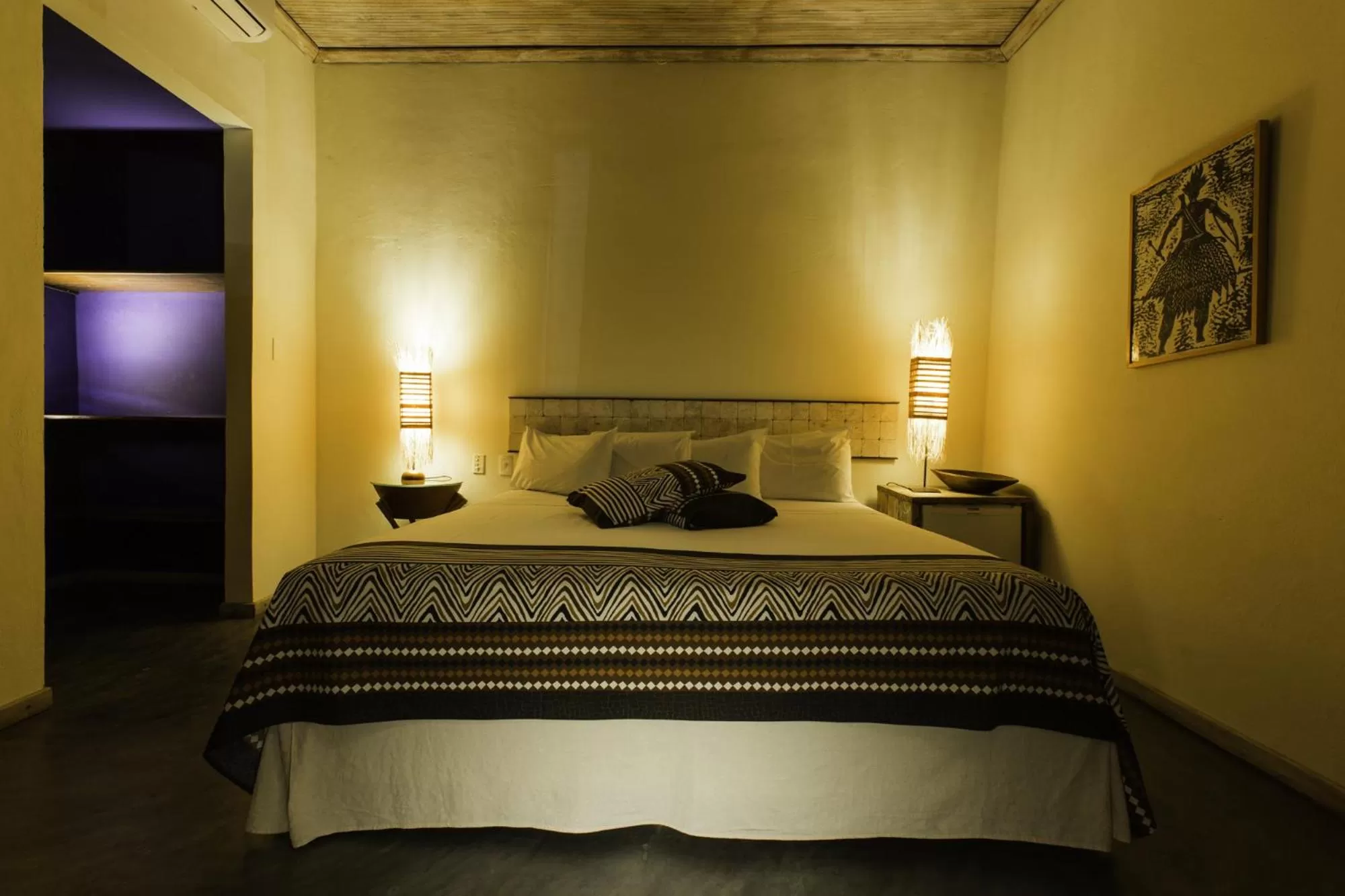 Bed in Bahiacafé Hotel