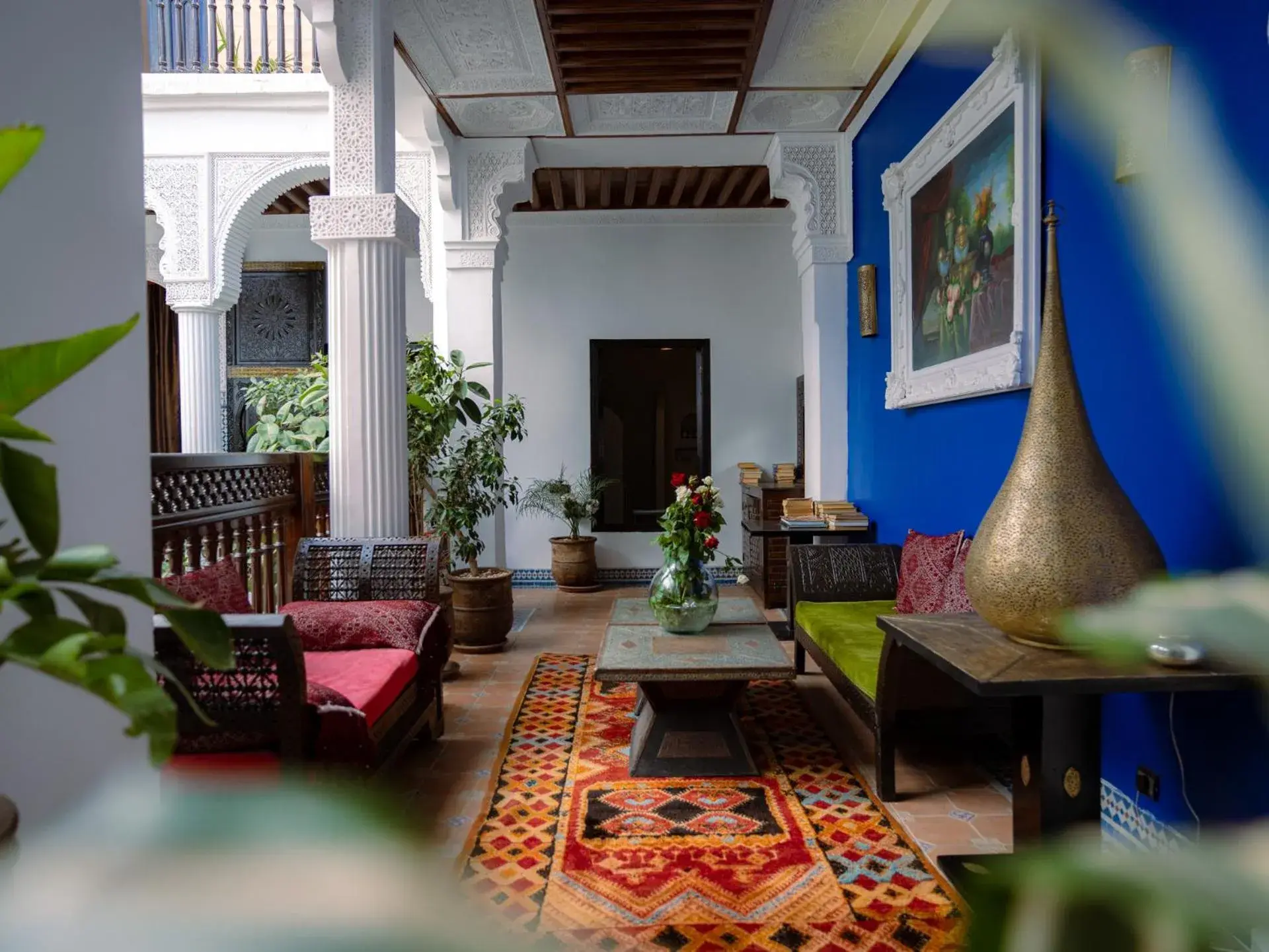 Seating area in Riad 58 Blu