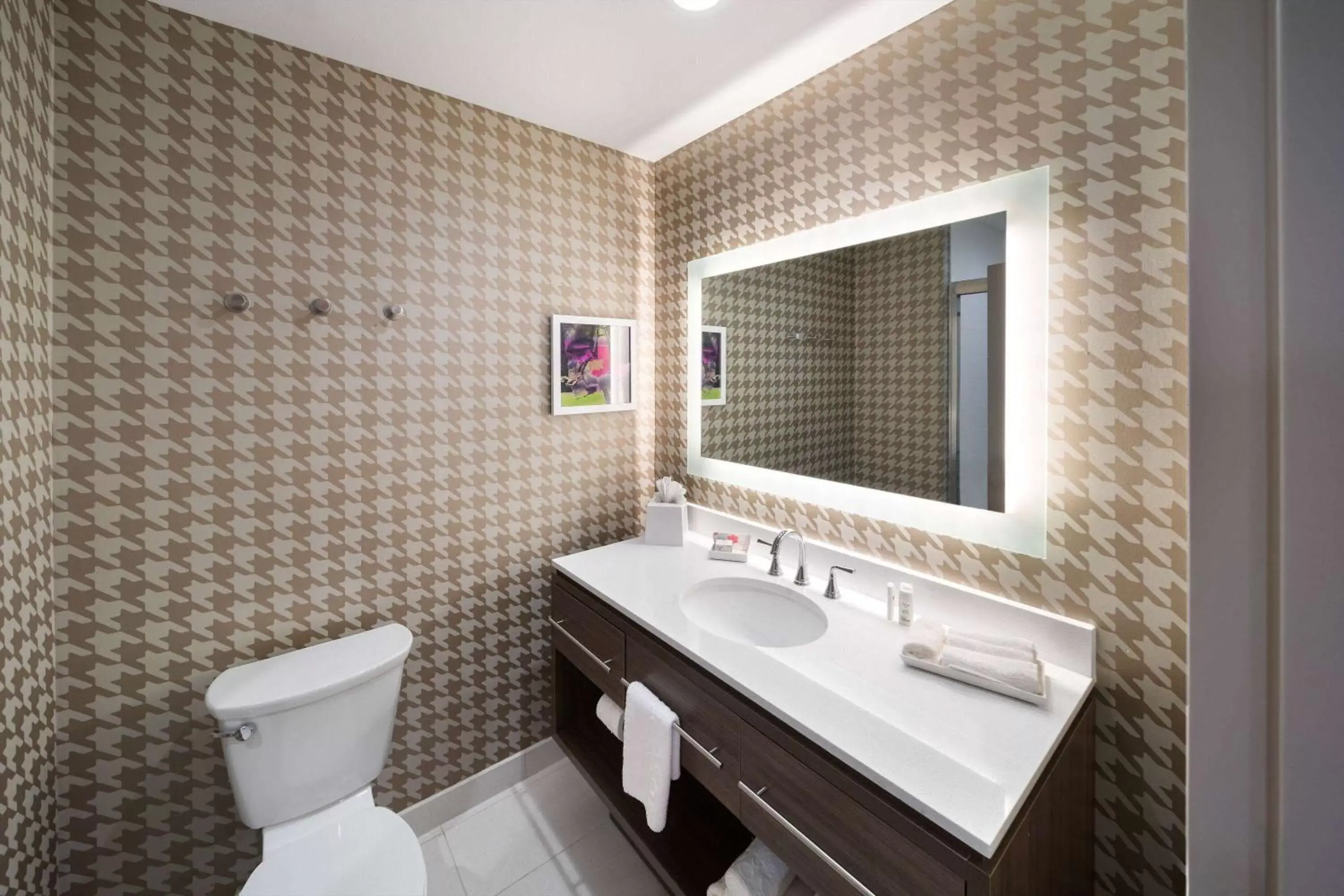TV and multimedia, Bathroom in Hawthorn Inn & Suites by Wyndham Kingwood Houston