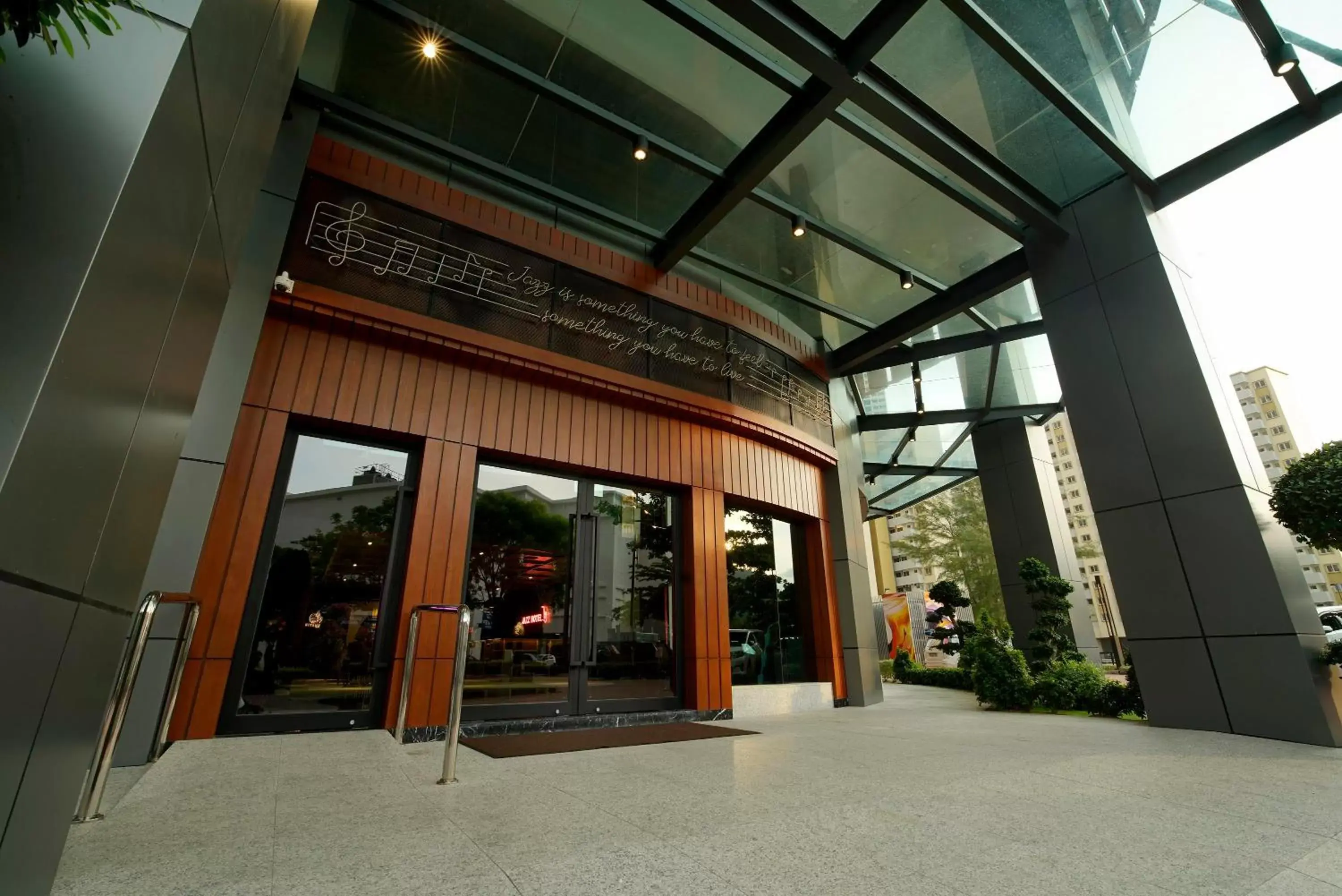 Facade/entrance in Jazz Hotel Penang Facade/entrance in Jazz Hotel Penang