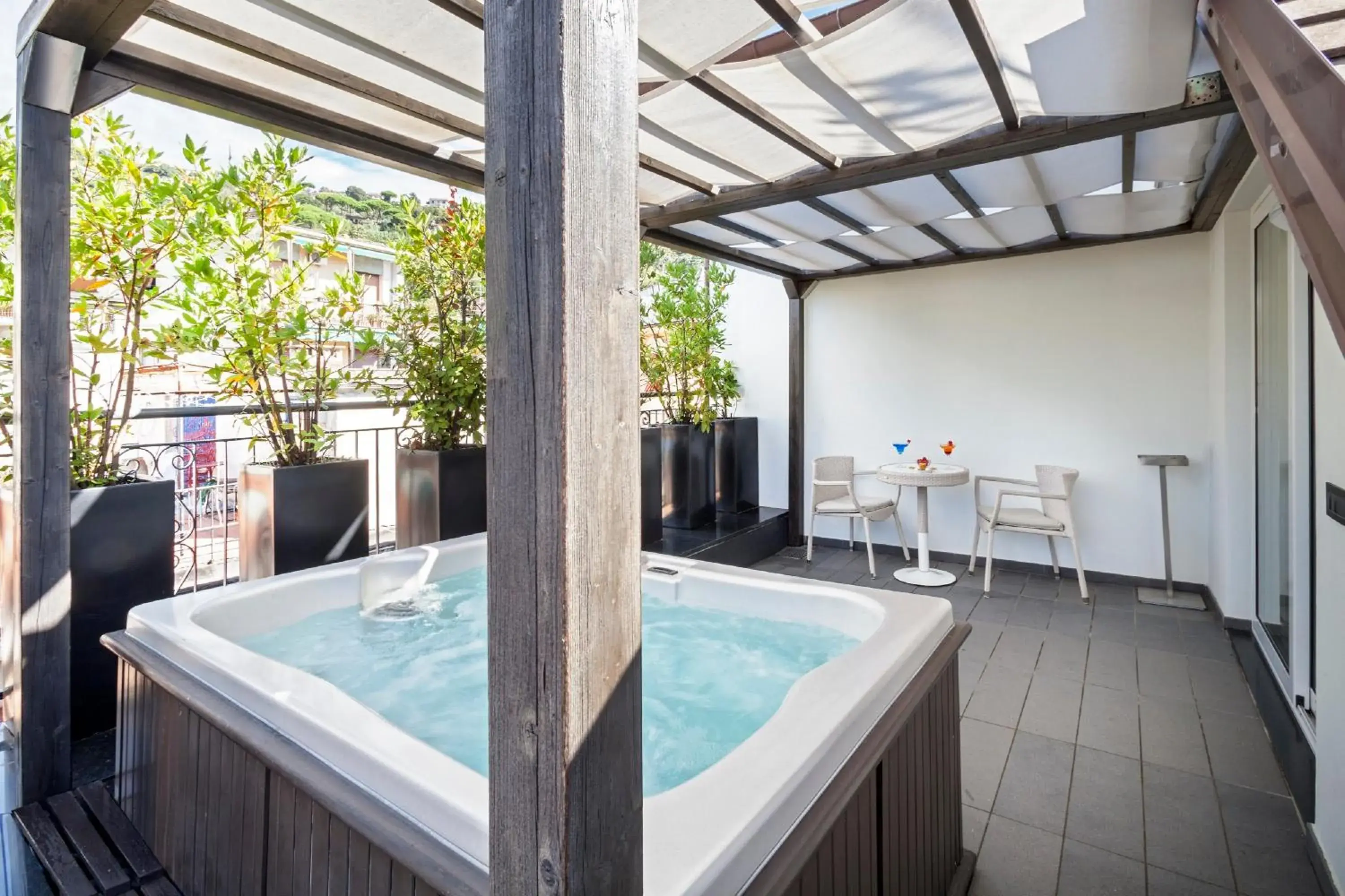 Balcony/Terrace, Swimming Pool in LHP Hotel Santa Margherita Palace & SPA