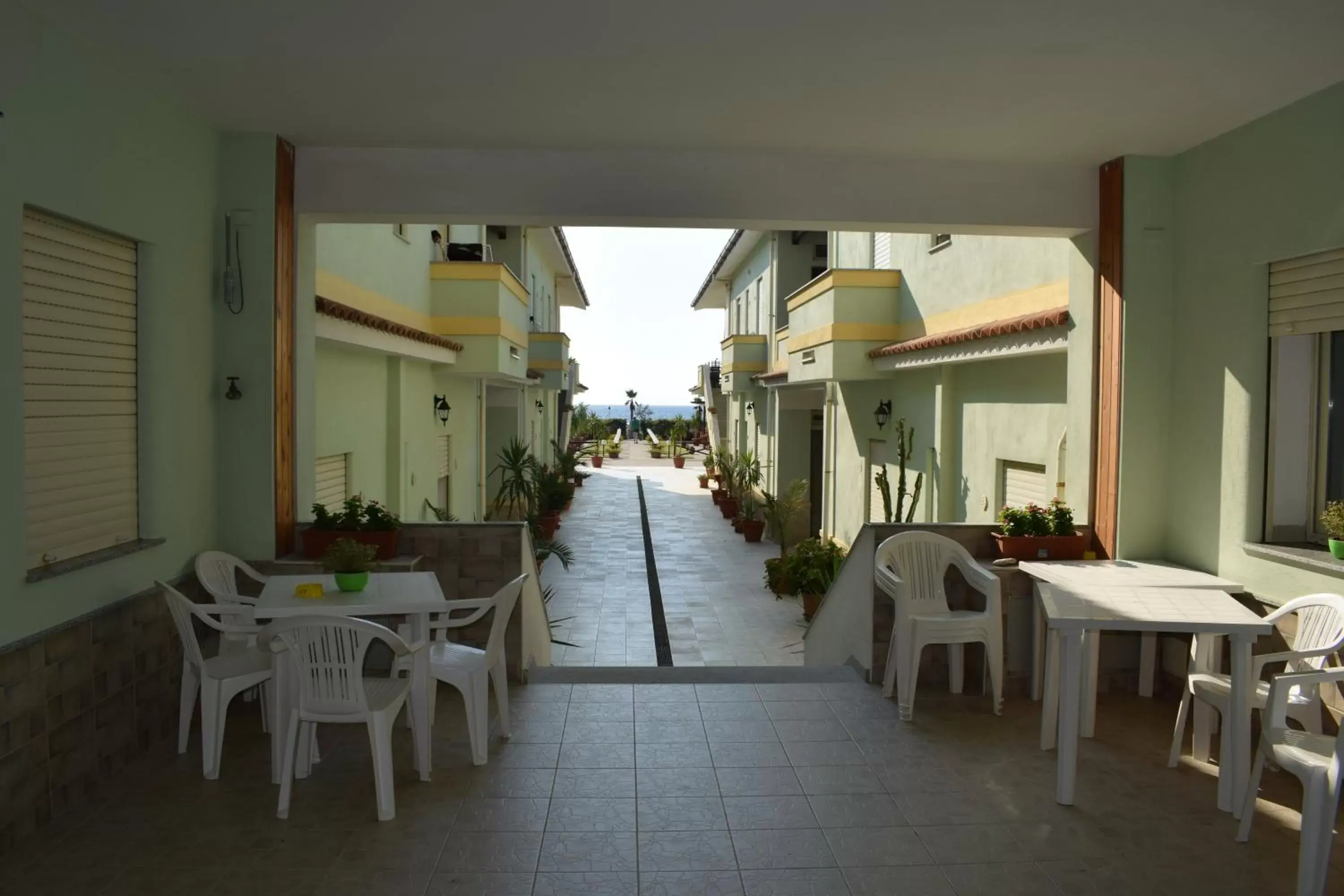 Balcony/Terrace, Restaurant/Places to Eat in Residence Santa Barbara