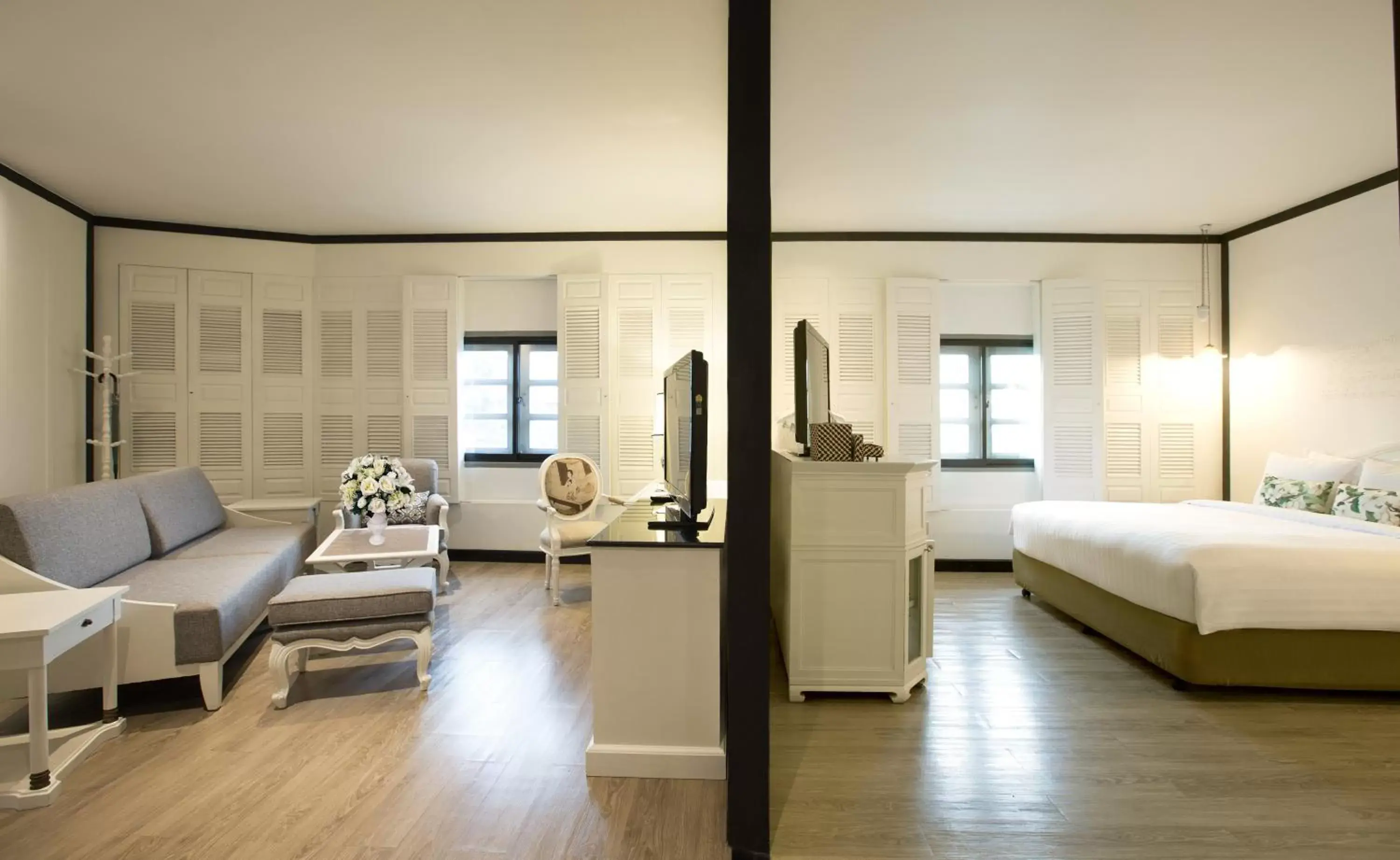 Seating area, Bed in The Raweekanlaya Bangkok Wellness Cuisine Resort Seating area, Bed in The Raweekanlaya Bangkok Wellness Cuisine Resort