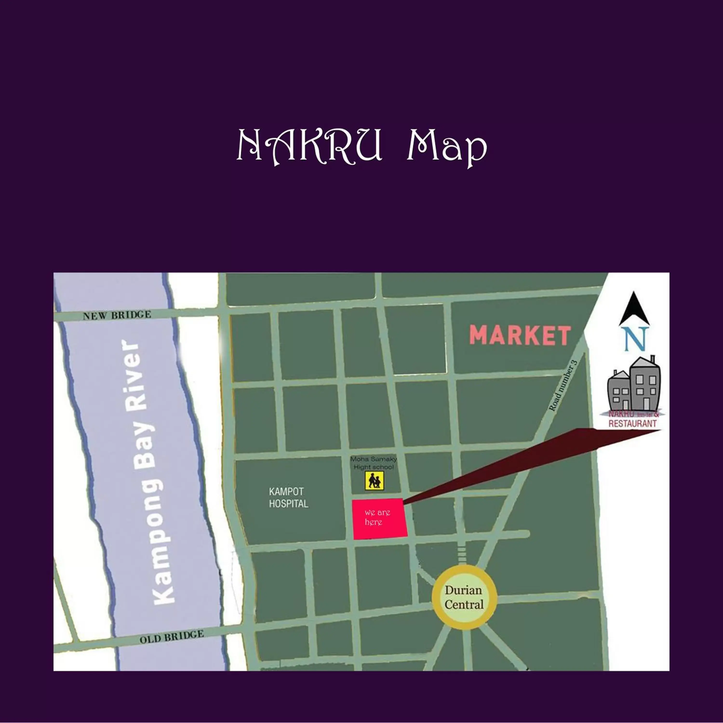 Location, Floor Plan in Neakru Guesthouse and Restaurant