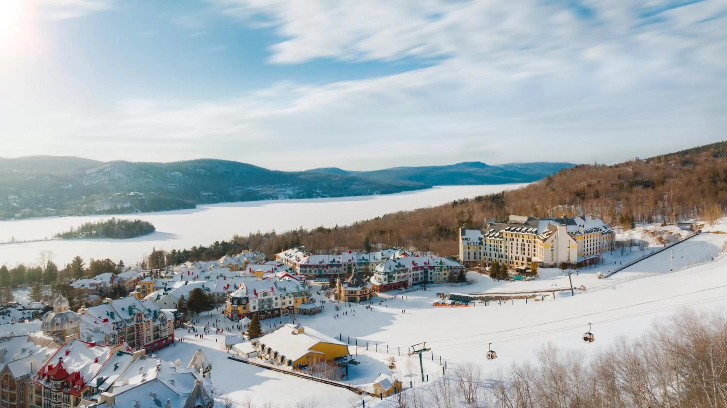 Property building, Winter in Fairmont Tremblant