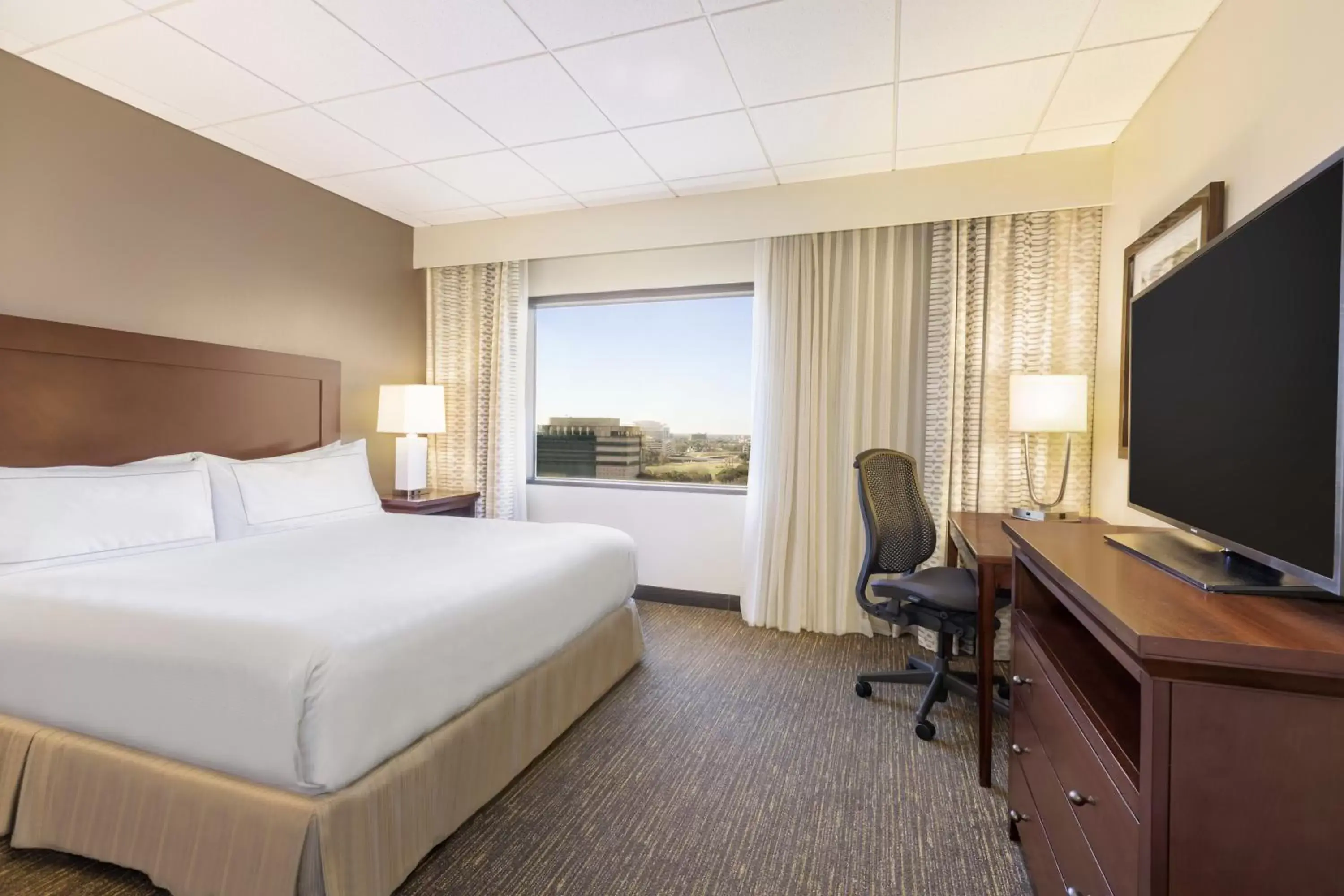 Bedroom, TV/Entertainment Center in DoubleTree by Hilton Houston Medical Center Hotel & Suites