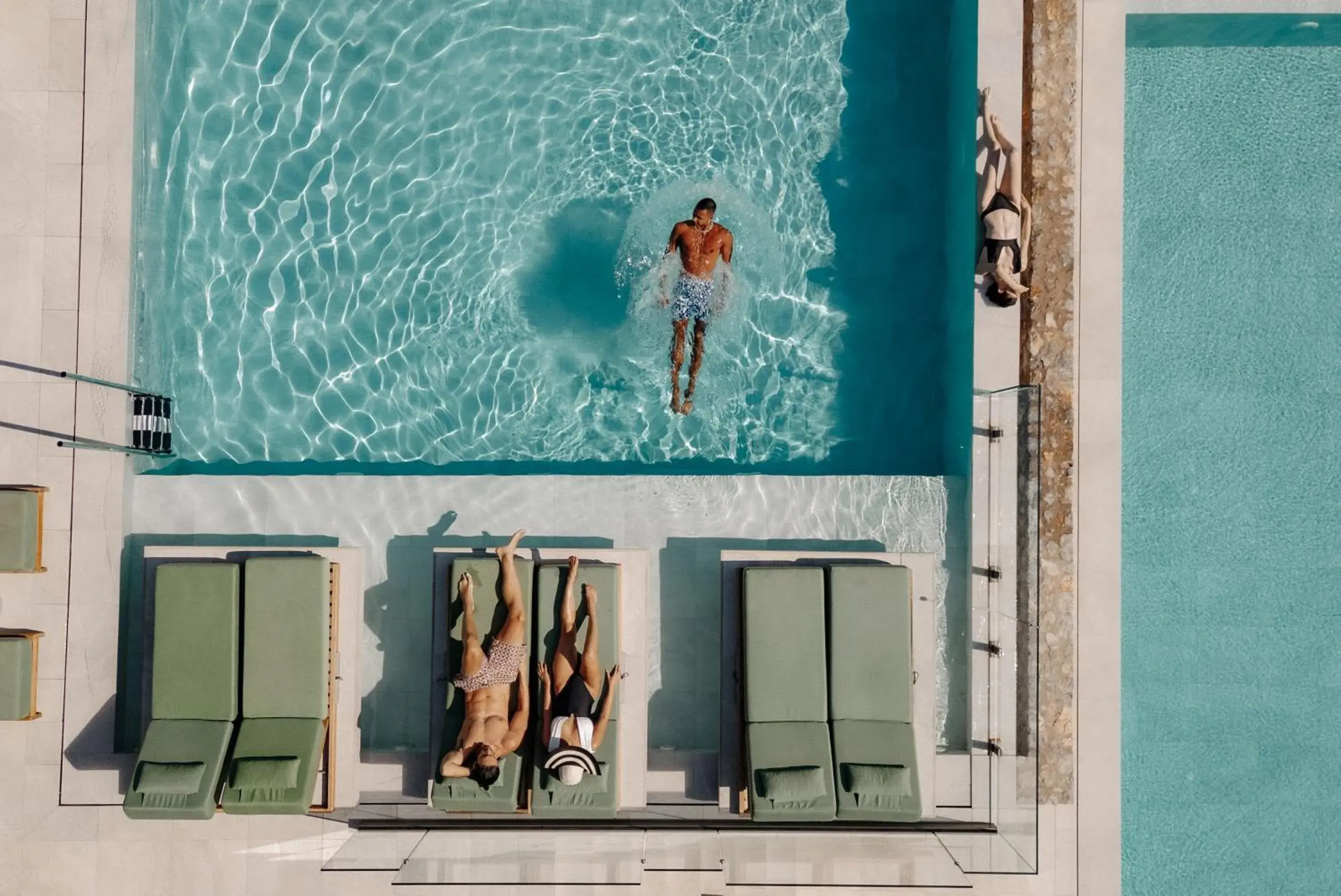 Pool view in Paralos Venus Suites Adults Only Pool view in Paralos Venus Suites Adults Only