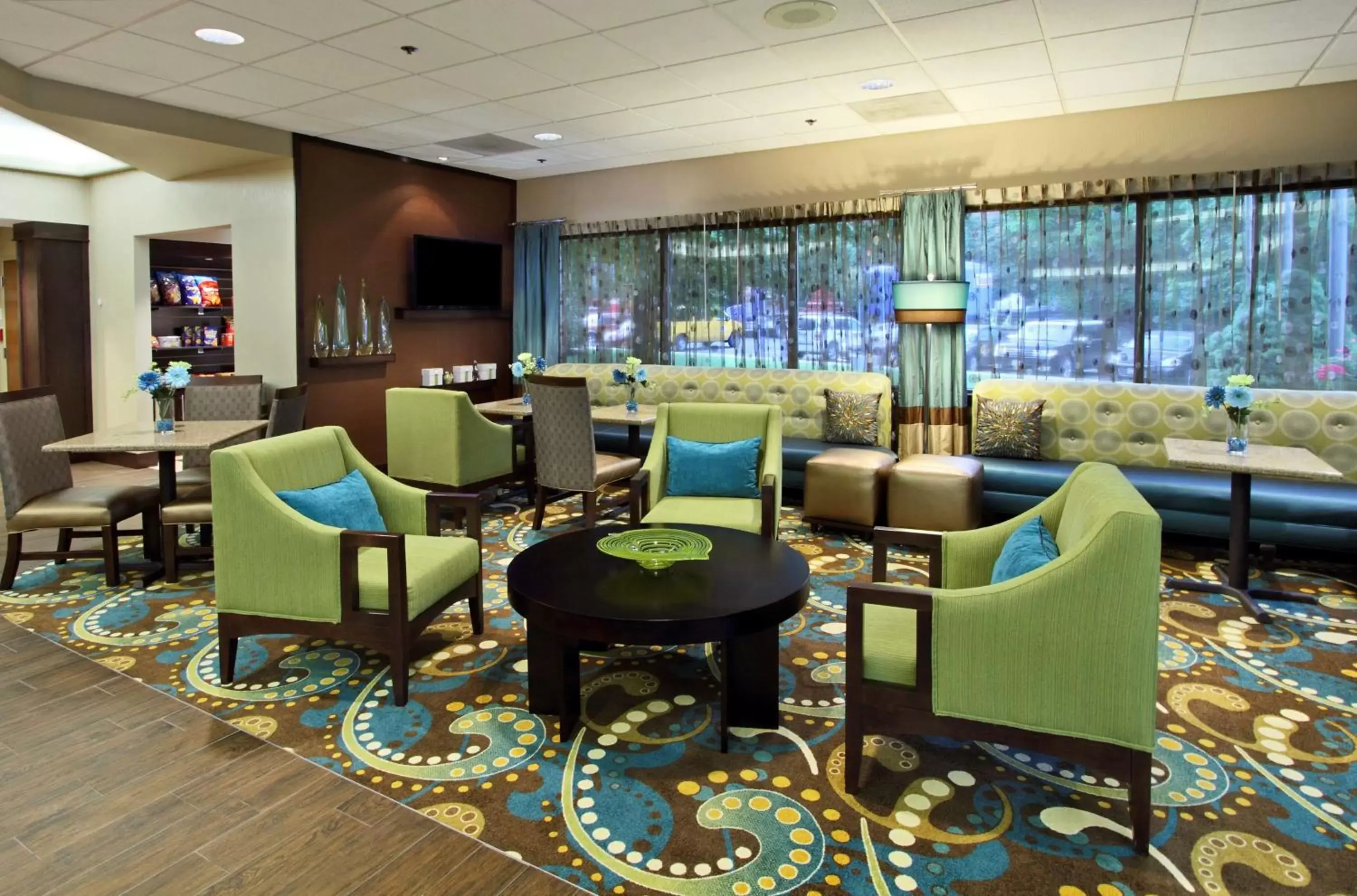 Lobby or reception, Lounge/Bar in Hampton Inn Hagerstown