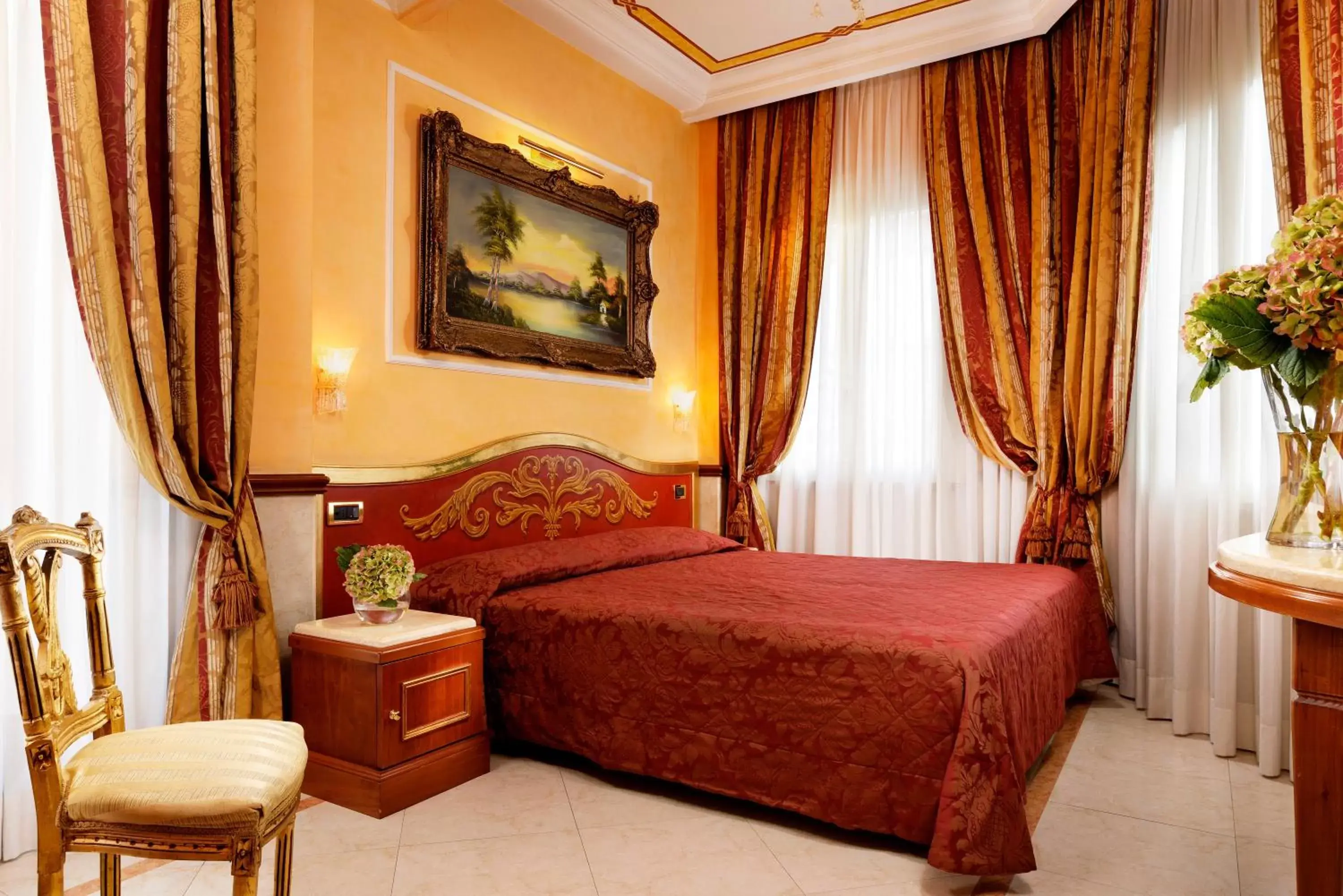 Bedroom, Bed in Hotel Principessa Isabella