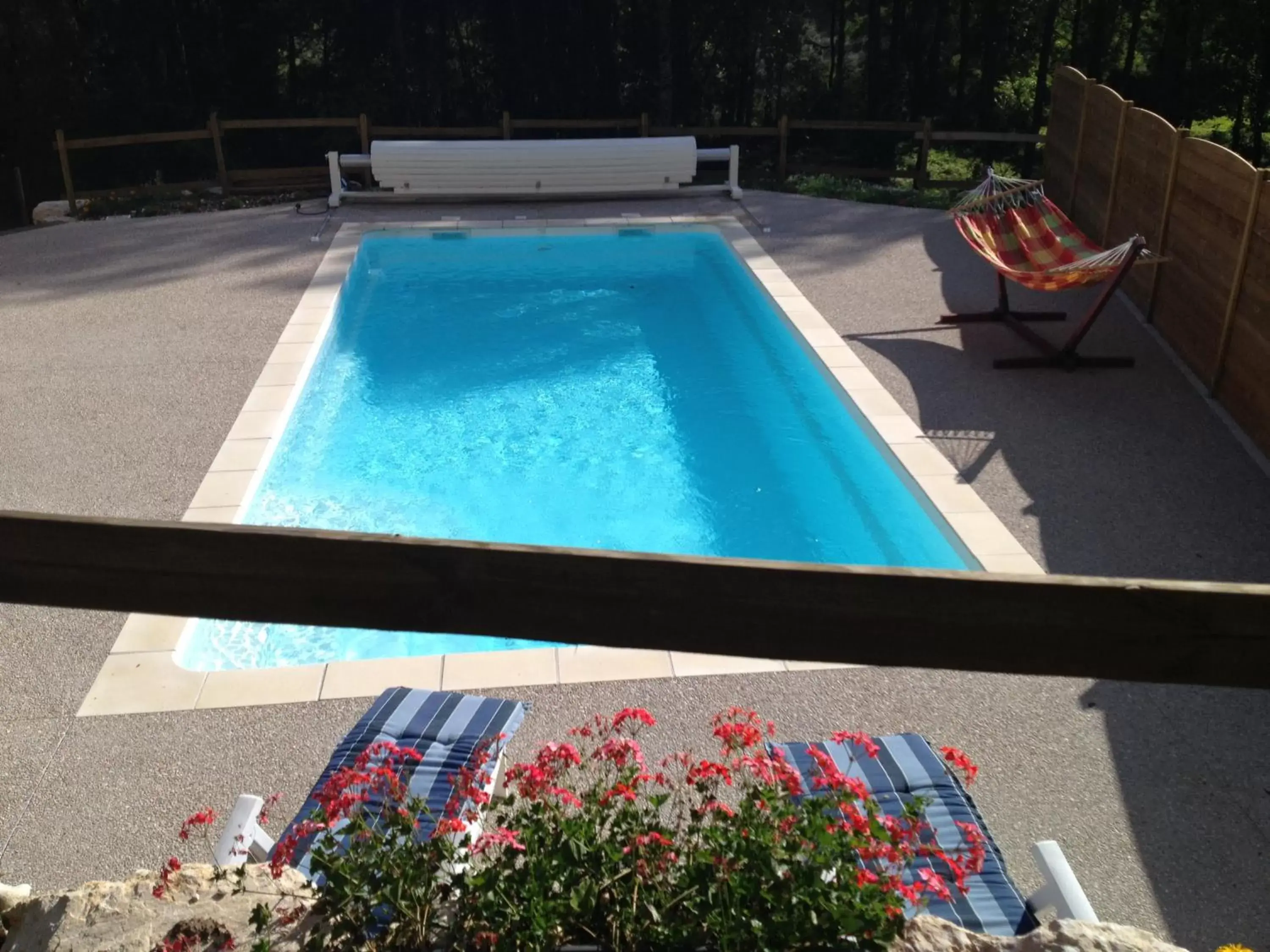 Pool View in Le Mas de Servant Roulottes et chambres d'hôtes