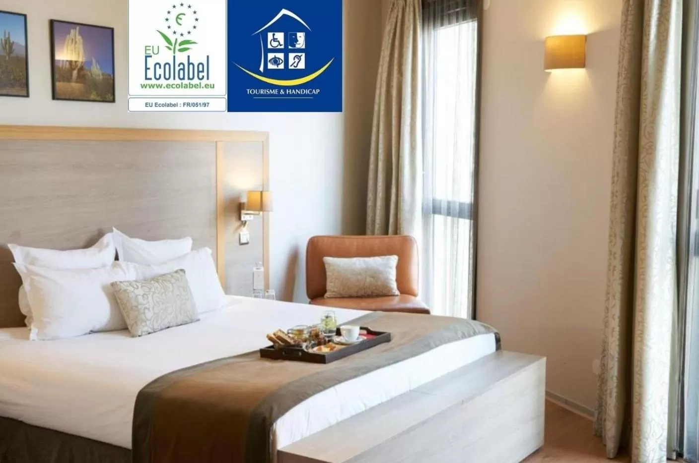 Bed in Hotel Vatel Bordeaux