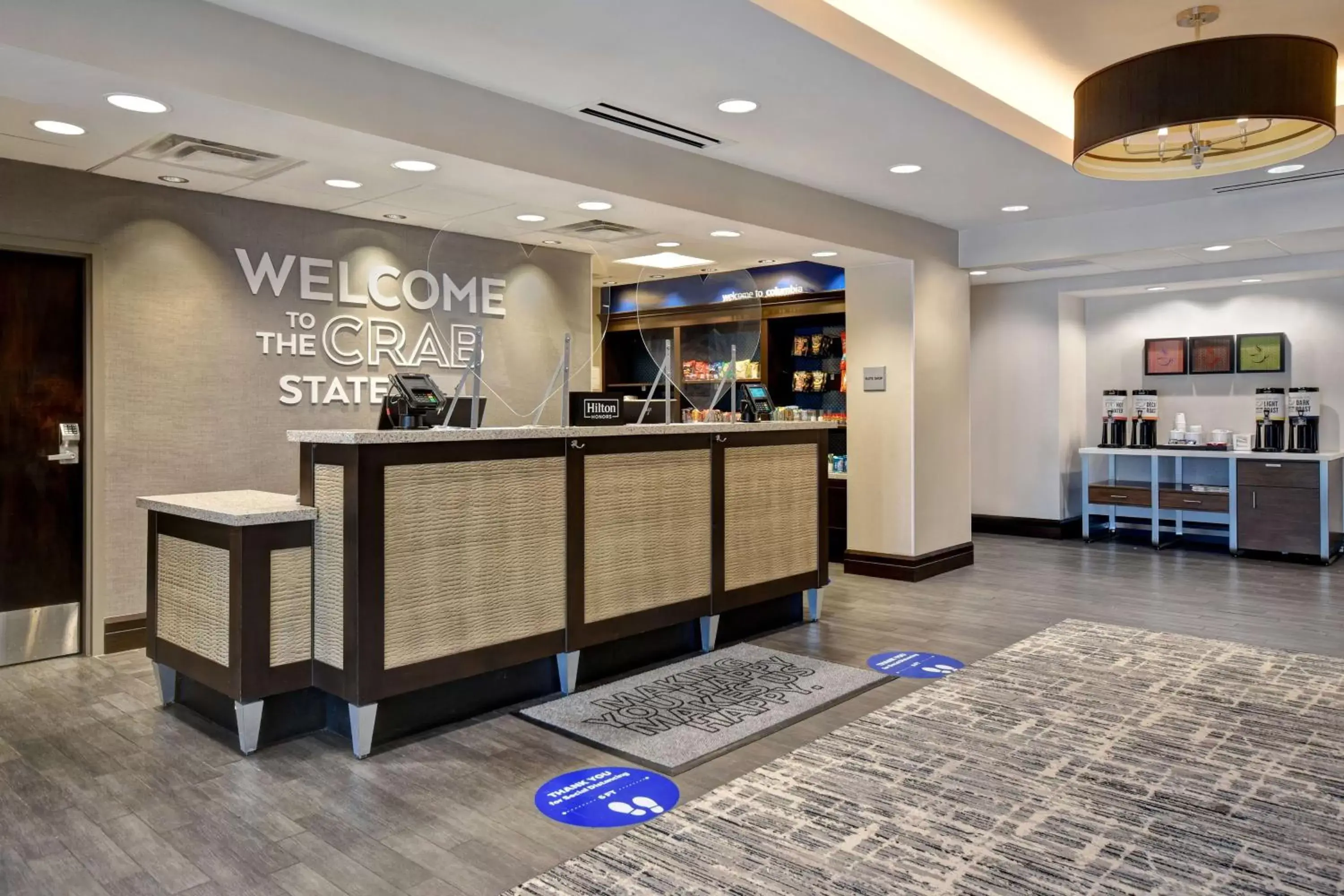 Dining area, Lobby/Reception in Hampton Inn & Suites - Columbia South, MD