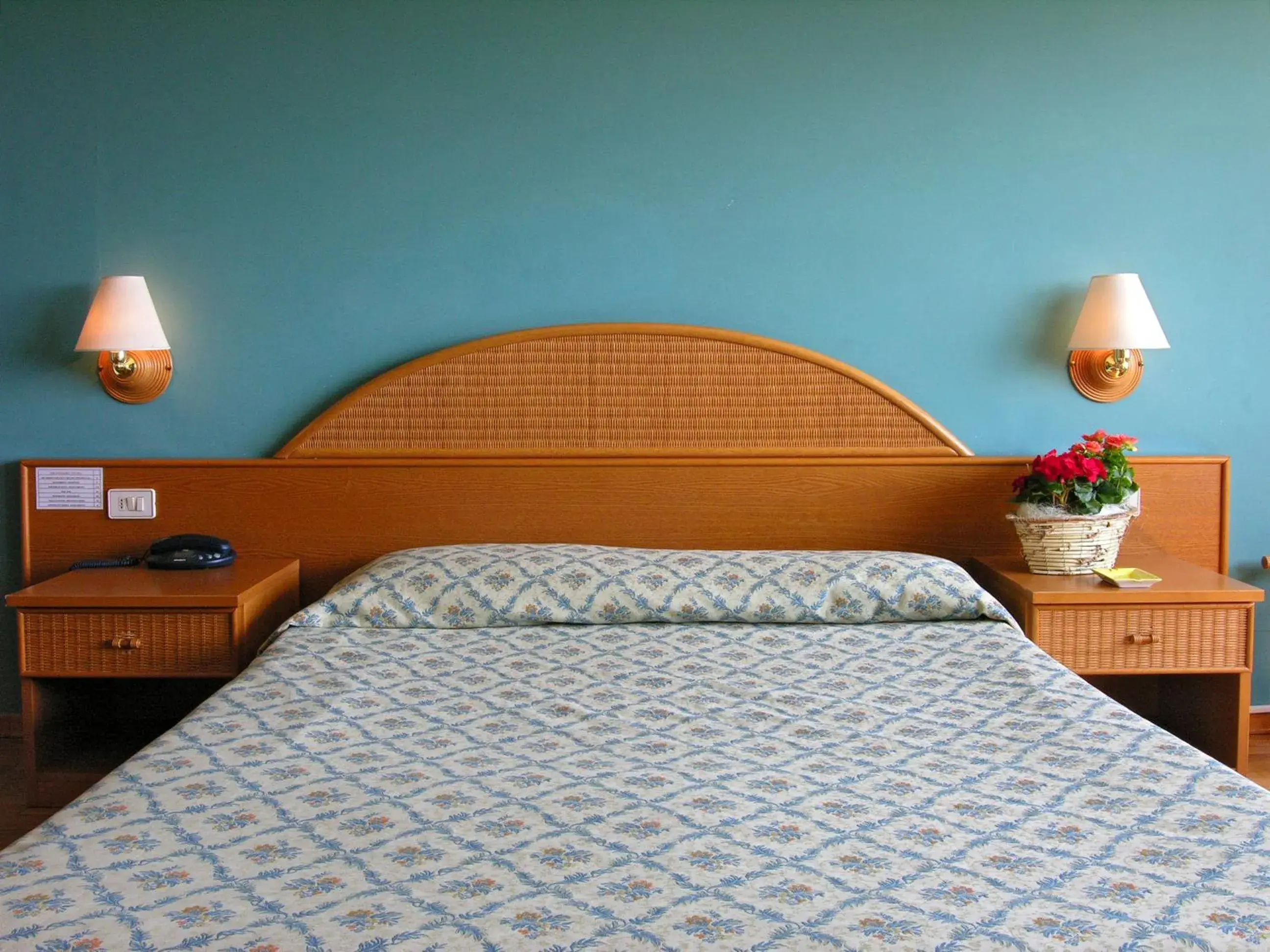 Bed in Hotel Cavalieri