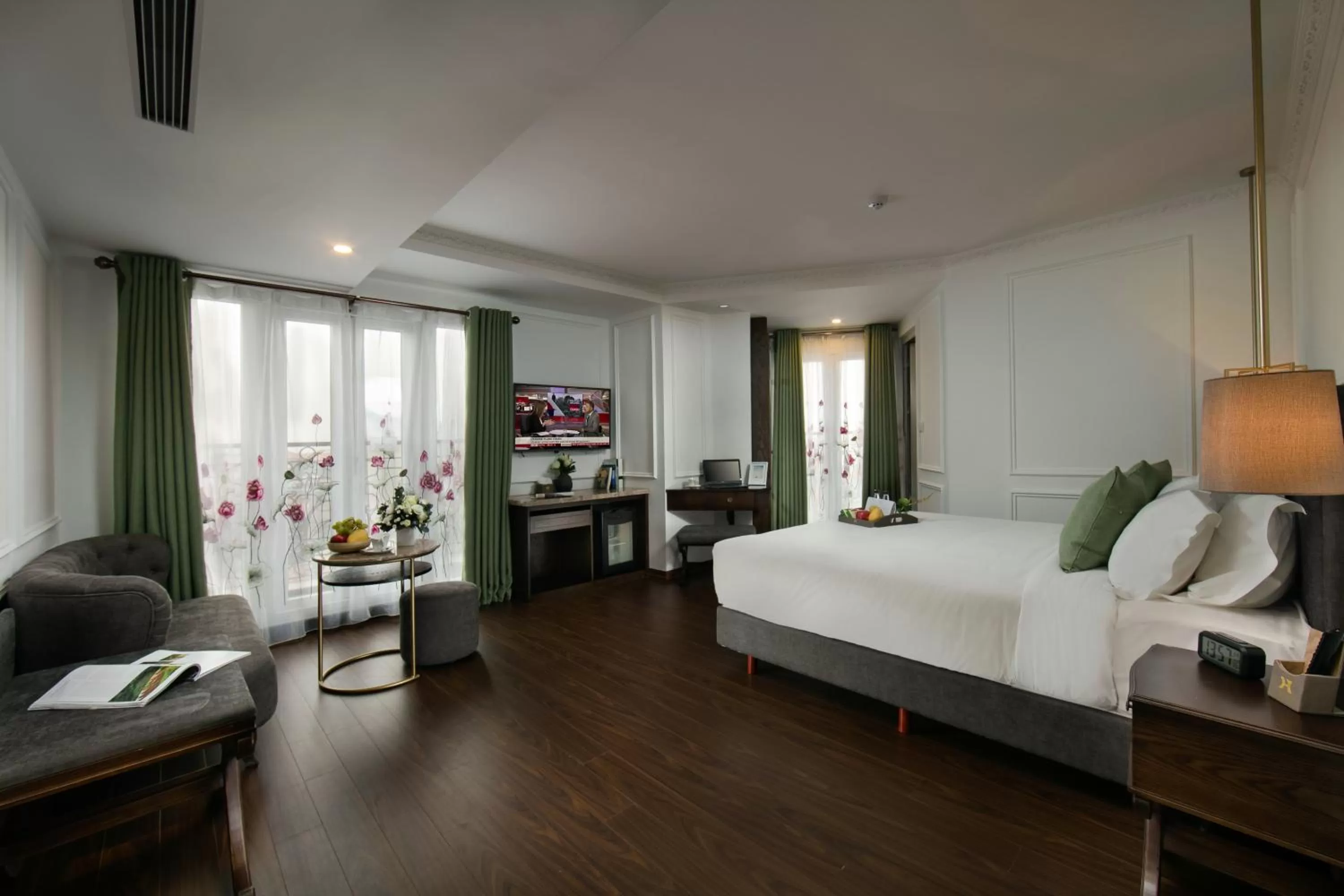 Photo of the whole room, Bed in Hanoi Allure Hotel