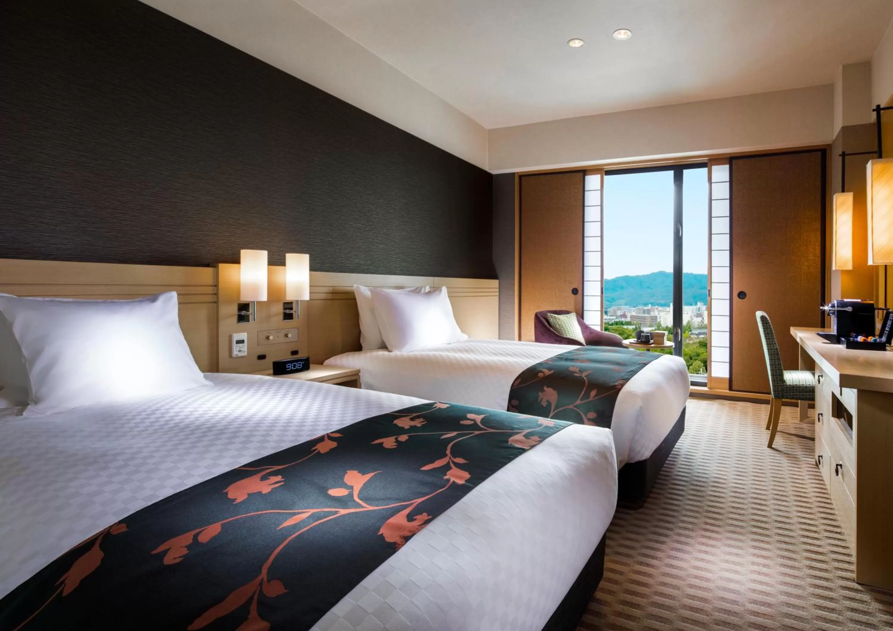 Photo of the whole room, Bed in RIHGA Royal Hotel Kyoto