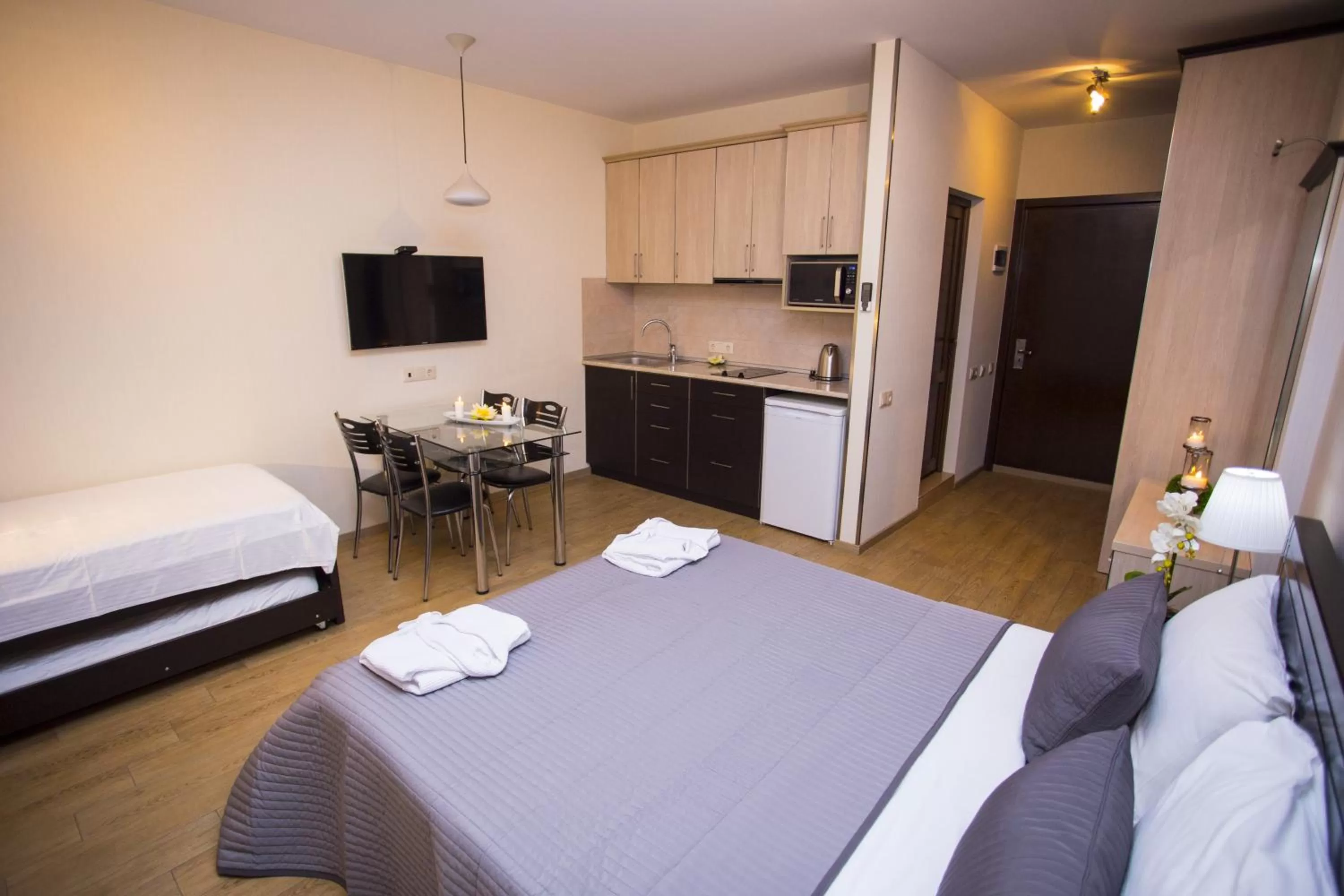 Living room, Bed in Blue Star Batumi