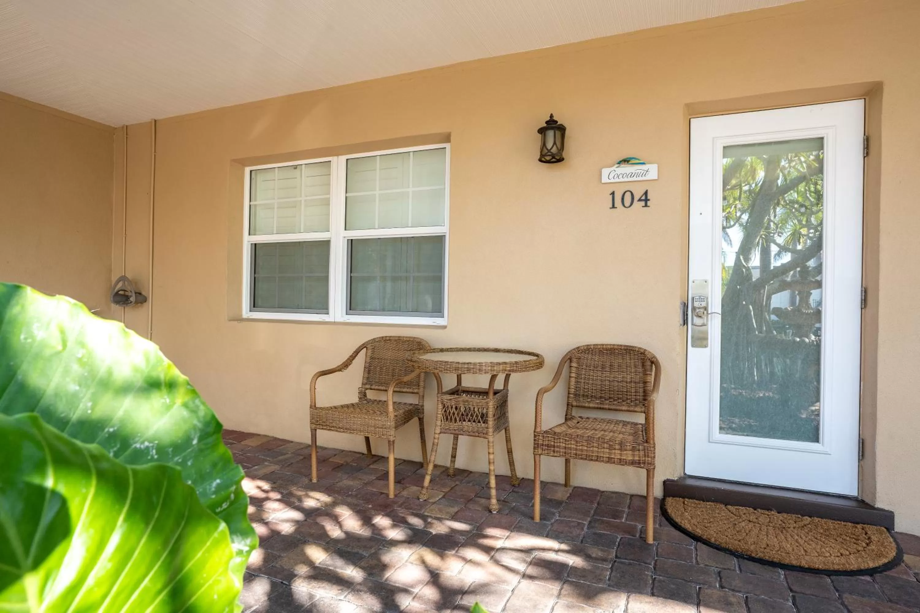 Patio in The Capri at Siesta