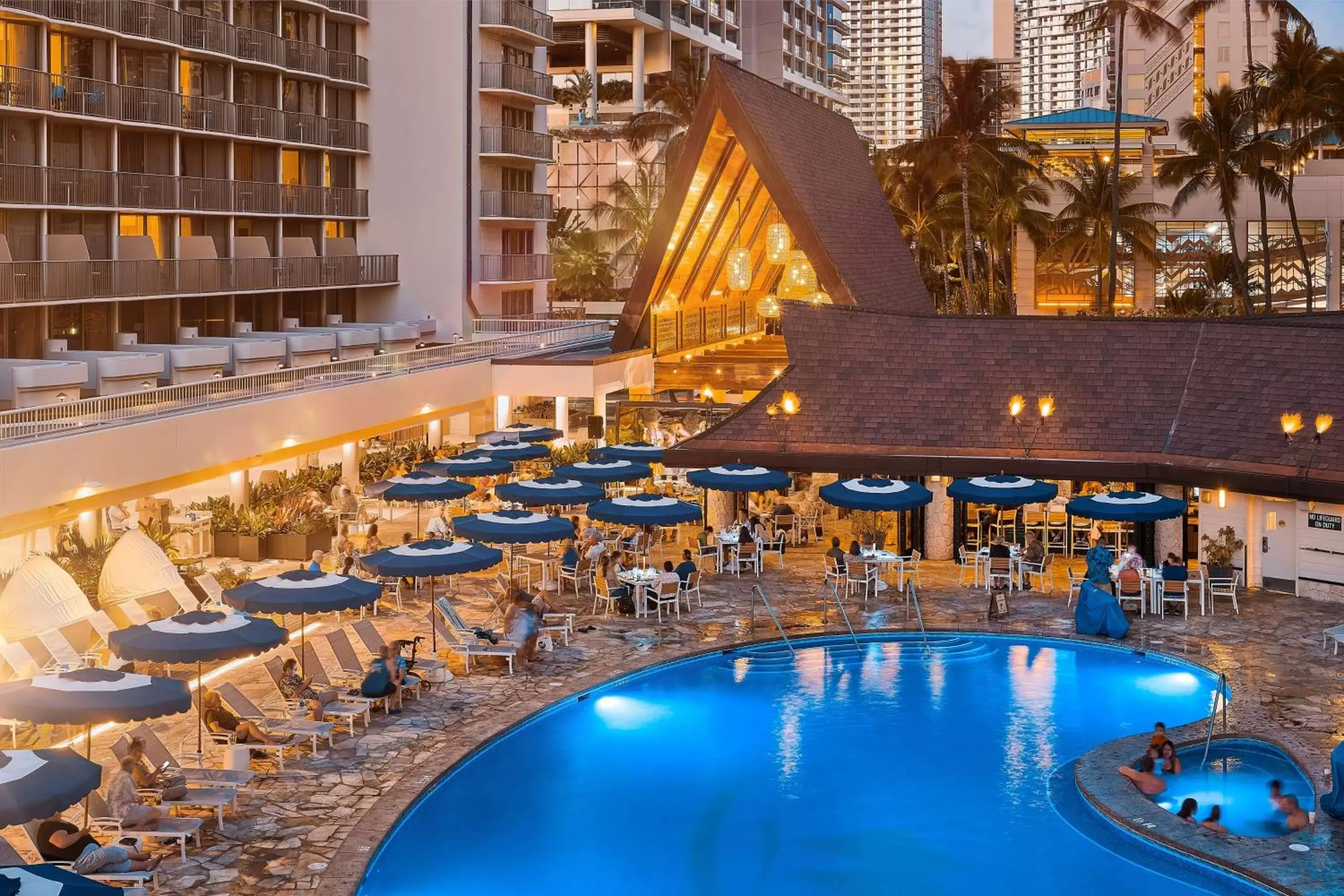 Pool View in OUTRIGGER Reef Waikiki Beach Resort