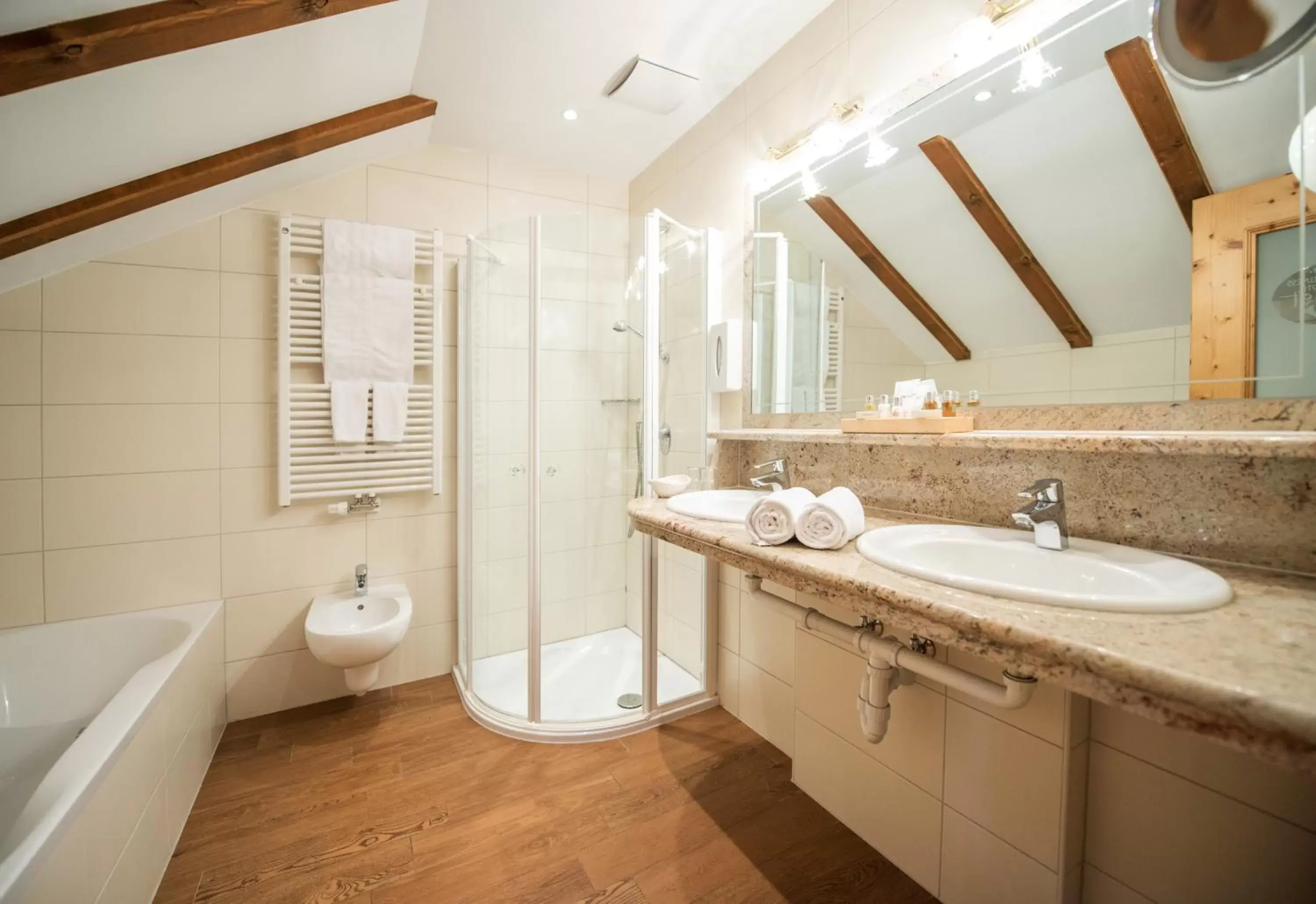 Bathroom in Wellness Hotel Post