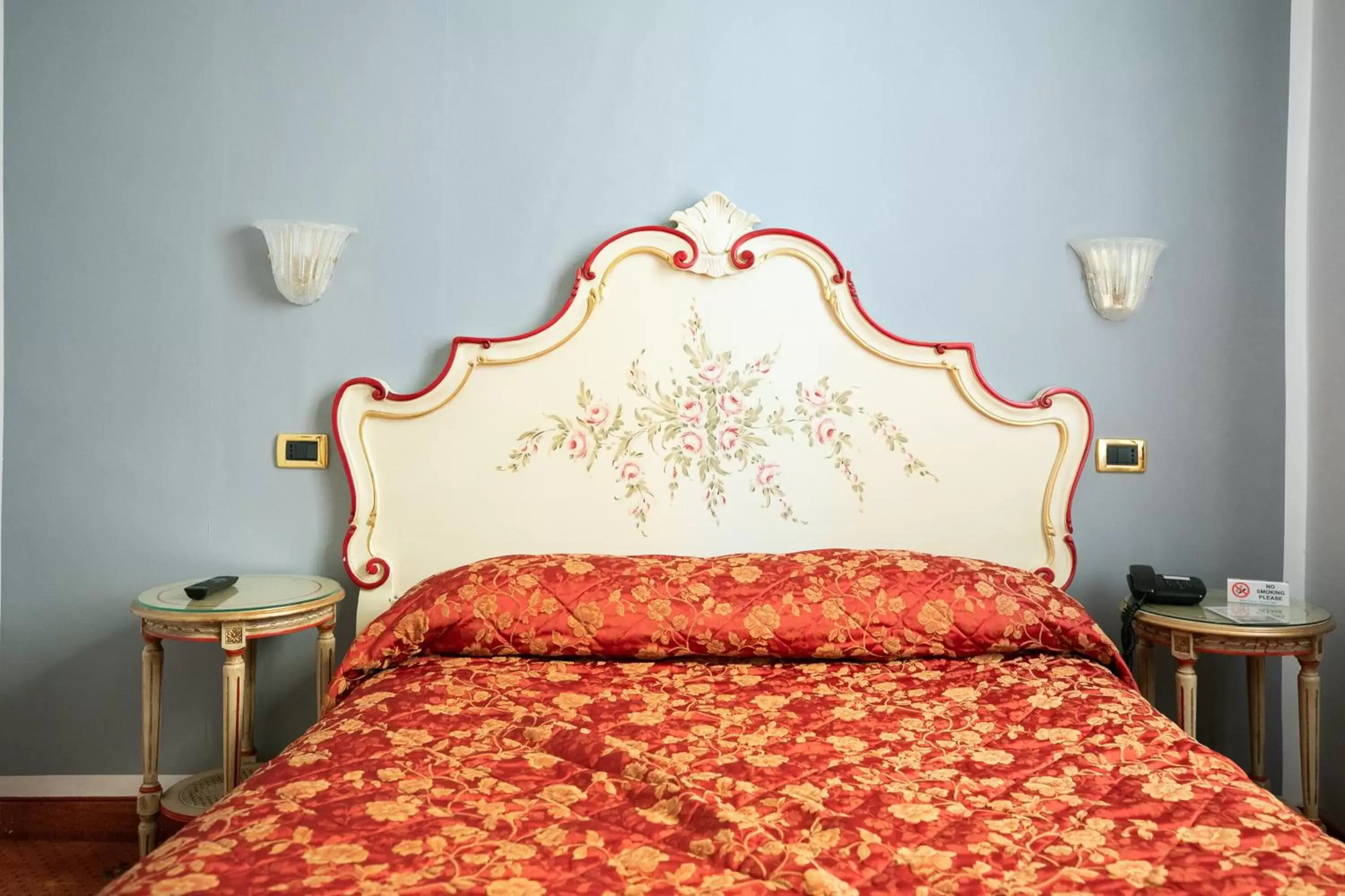 Decorative detail, Bed in Hotel Riviera Venezia Lido