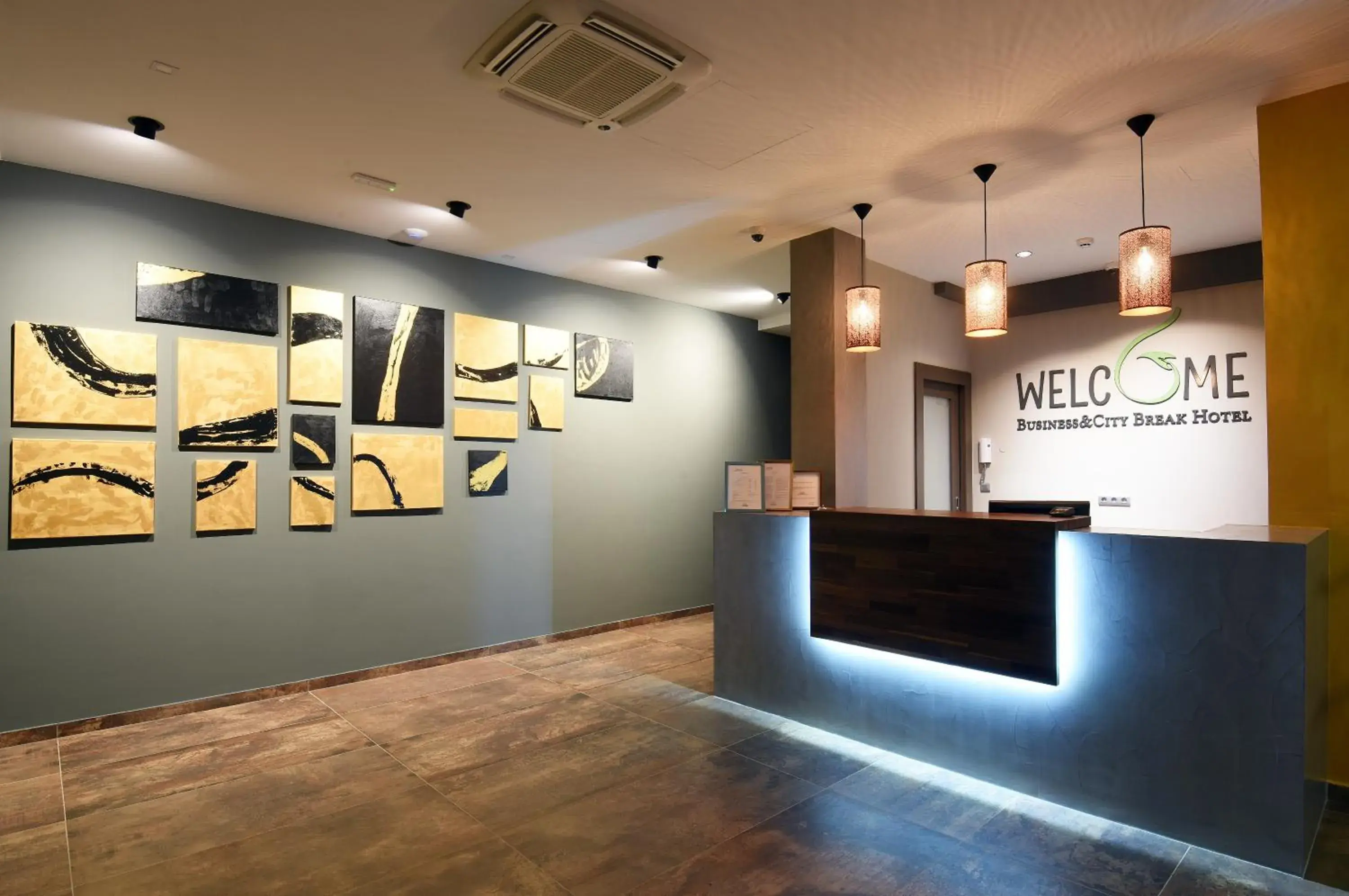 Lobby or reception, Property Logo/Sign in Hotel Castellum