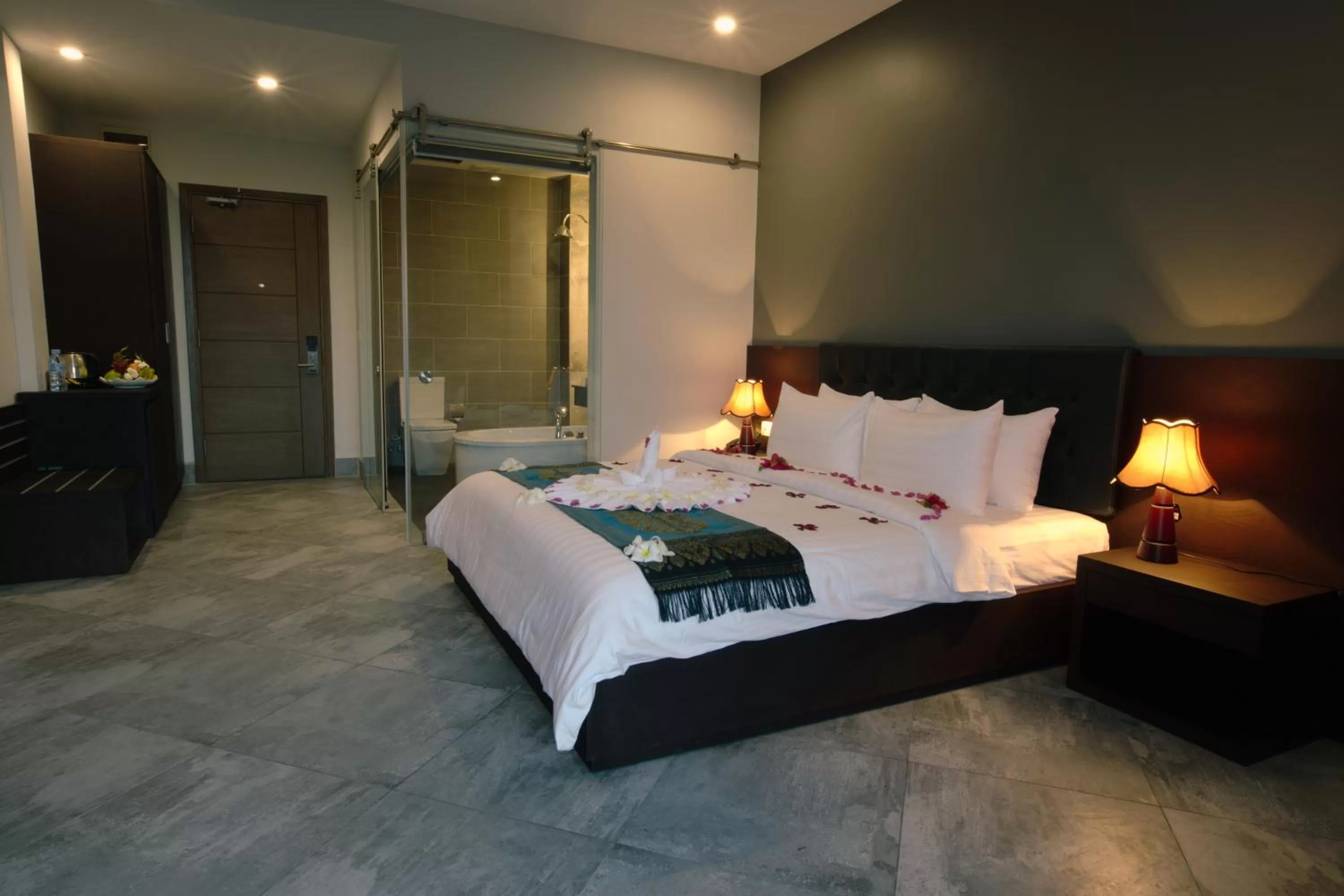 Bed in KEP BAY HOTEL & RESORT