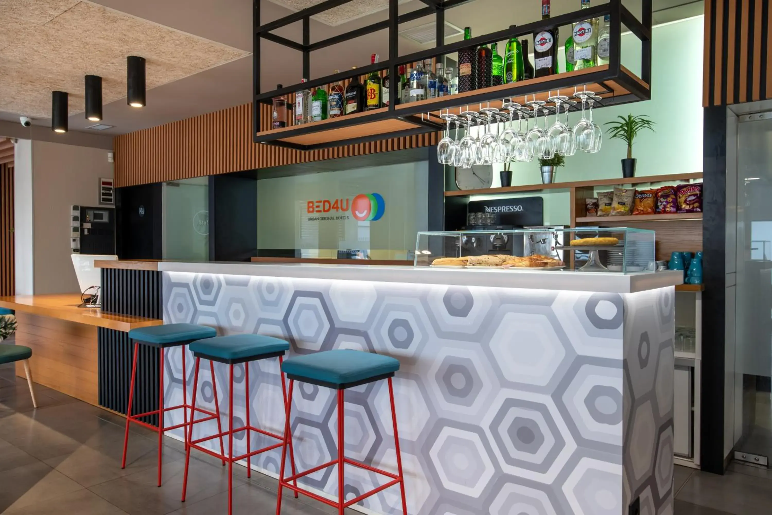 Lounge or bar in Hotel Bed4U Pamplona Lounge or bar in Hotel Bed4U Pamplona