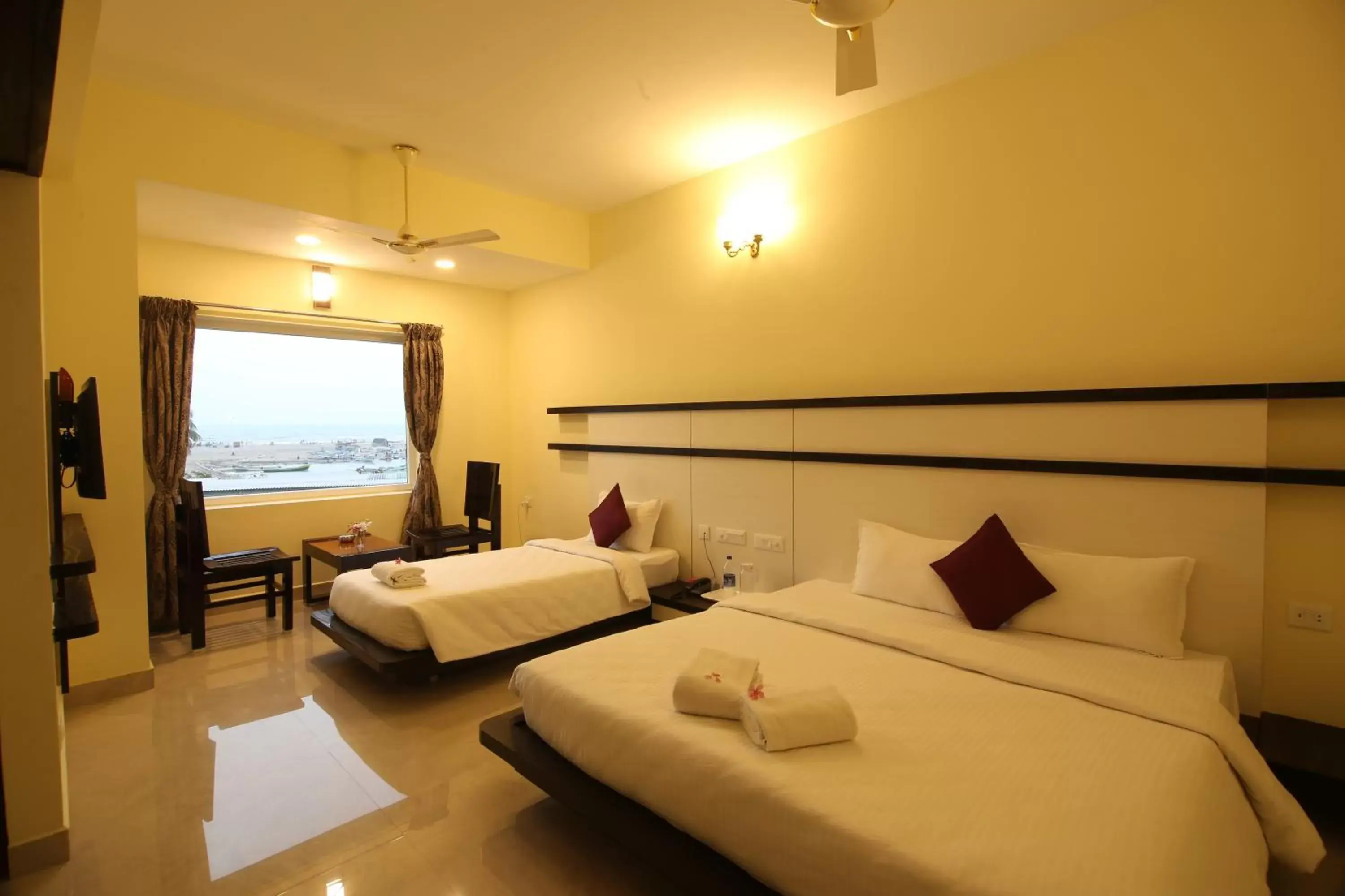 Bed in Sri Gnana Vedha Beach Residency