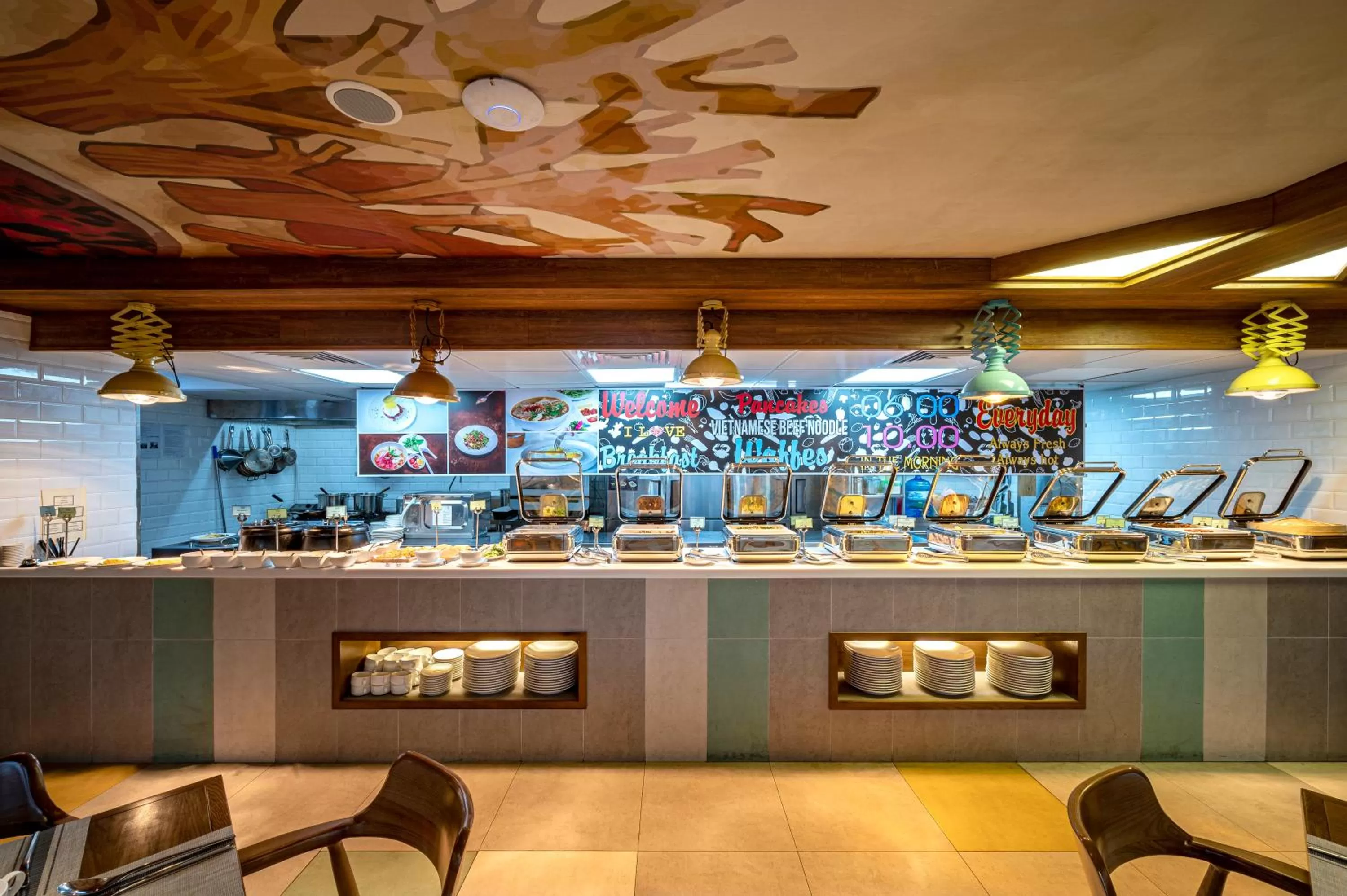 Buffet breakfast in Icon Saigon - LifeStyle Design Hotel