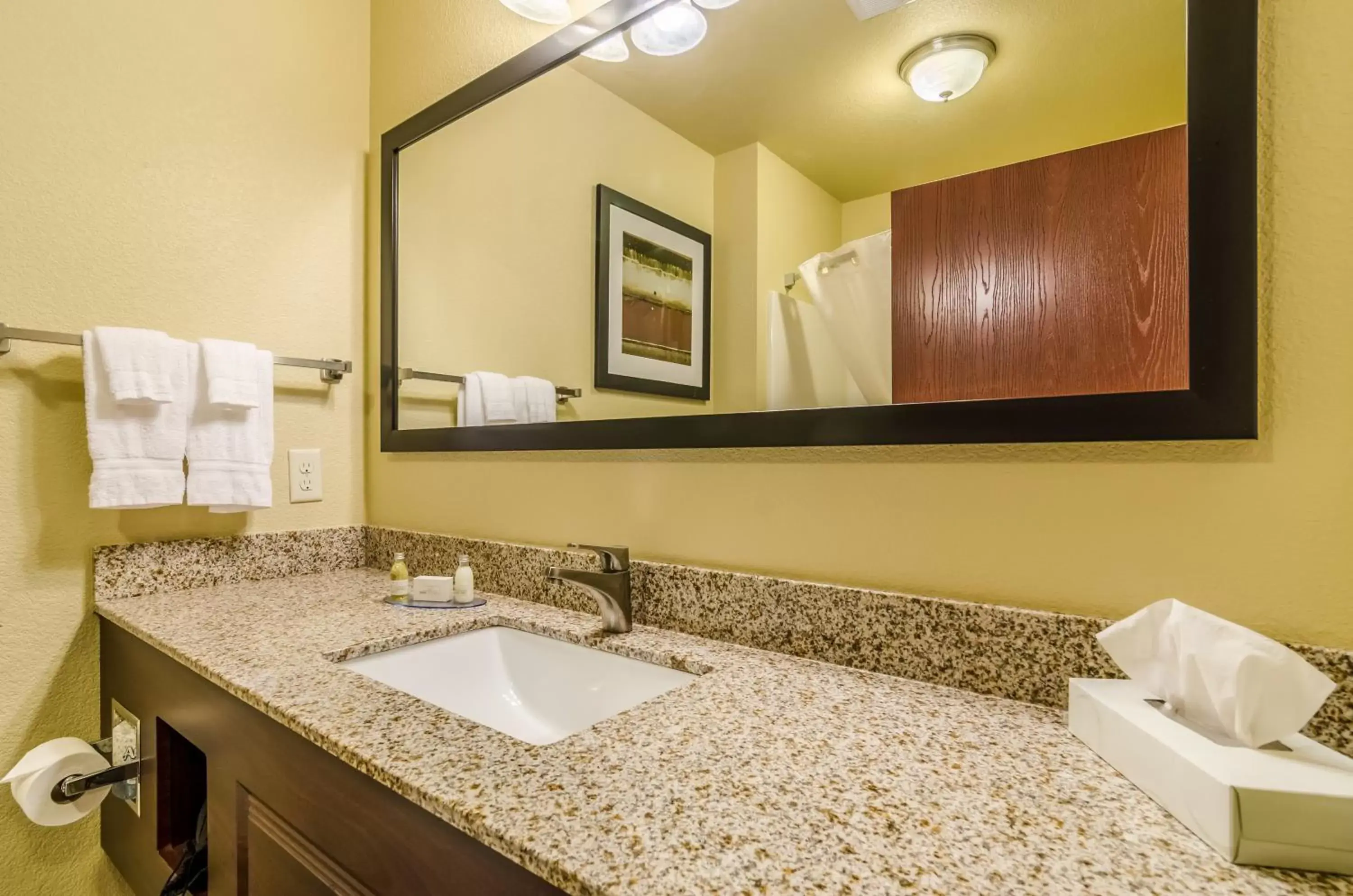 Bathroom in Cobblestone Hotel & Suites - McCook Bathroom in Cobblestone Hotel & Suites - McCook