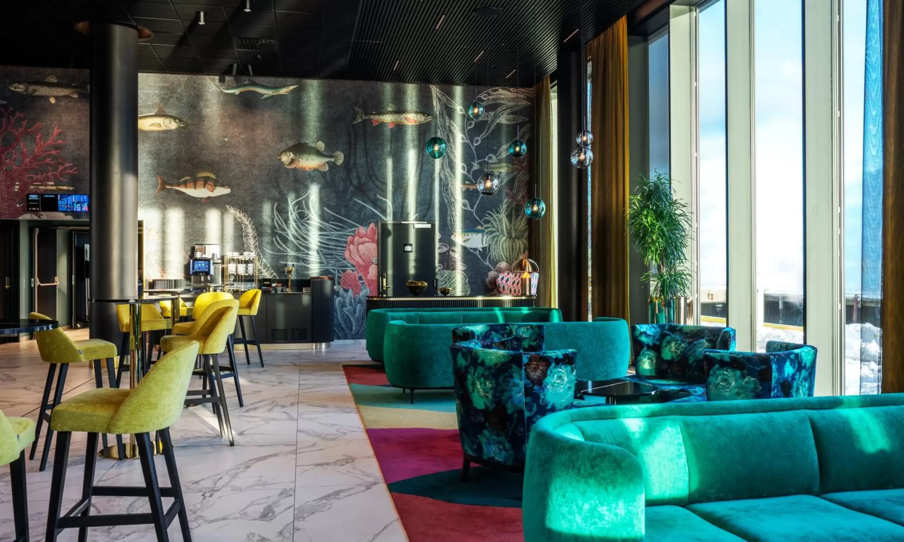 Lobby or reception in Thon Hotel Svolvær Lobby or reception in Thon Hotel Svolvær