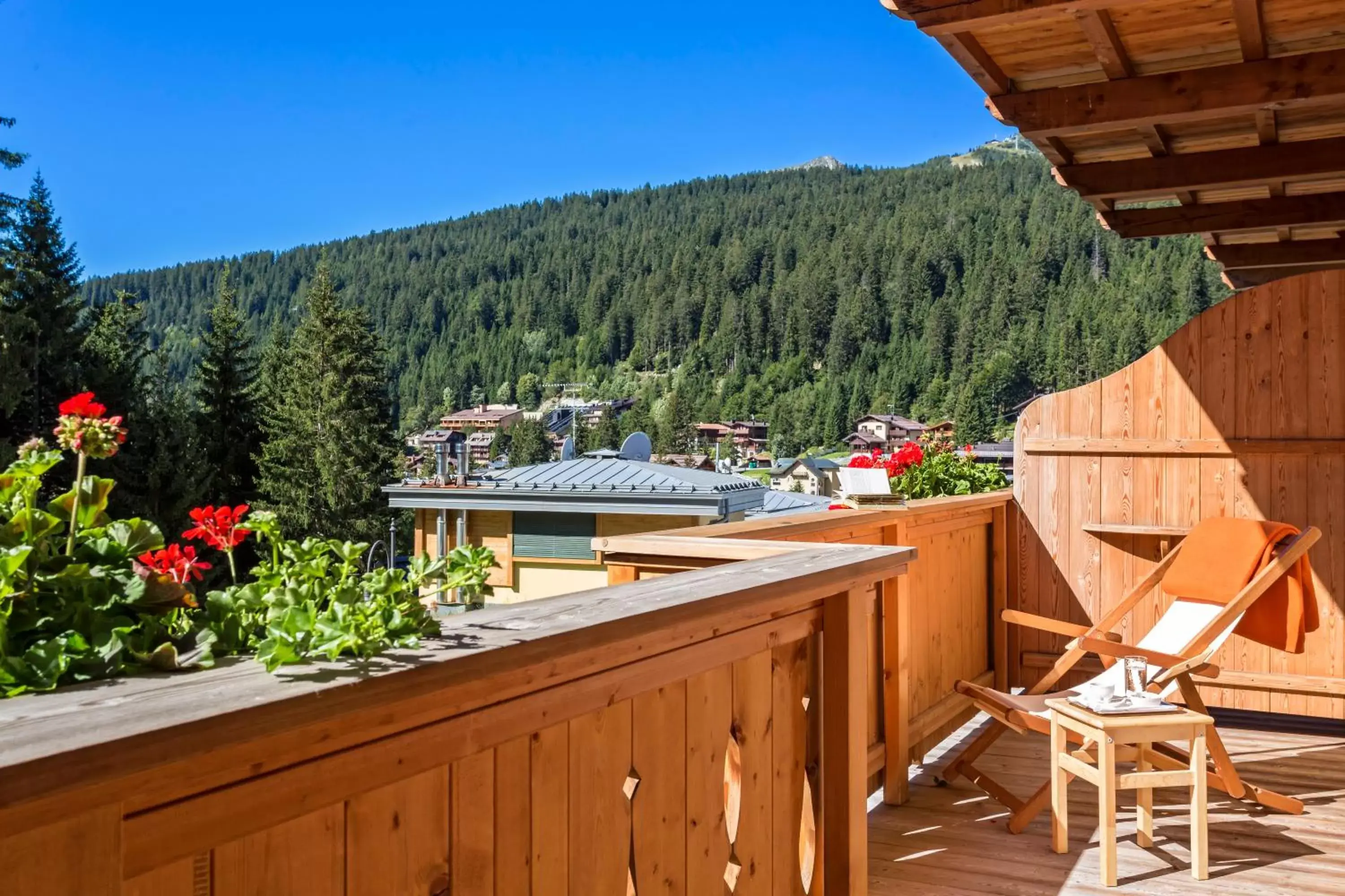 Balcony/Terrace, Mountain View in Hotel Chalet Del Sogno