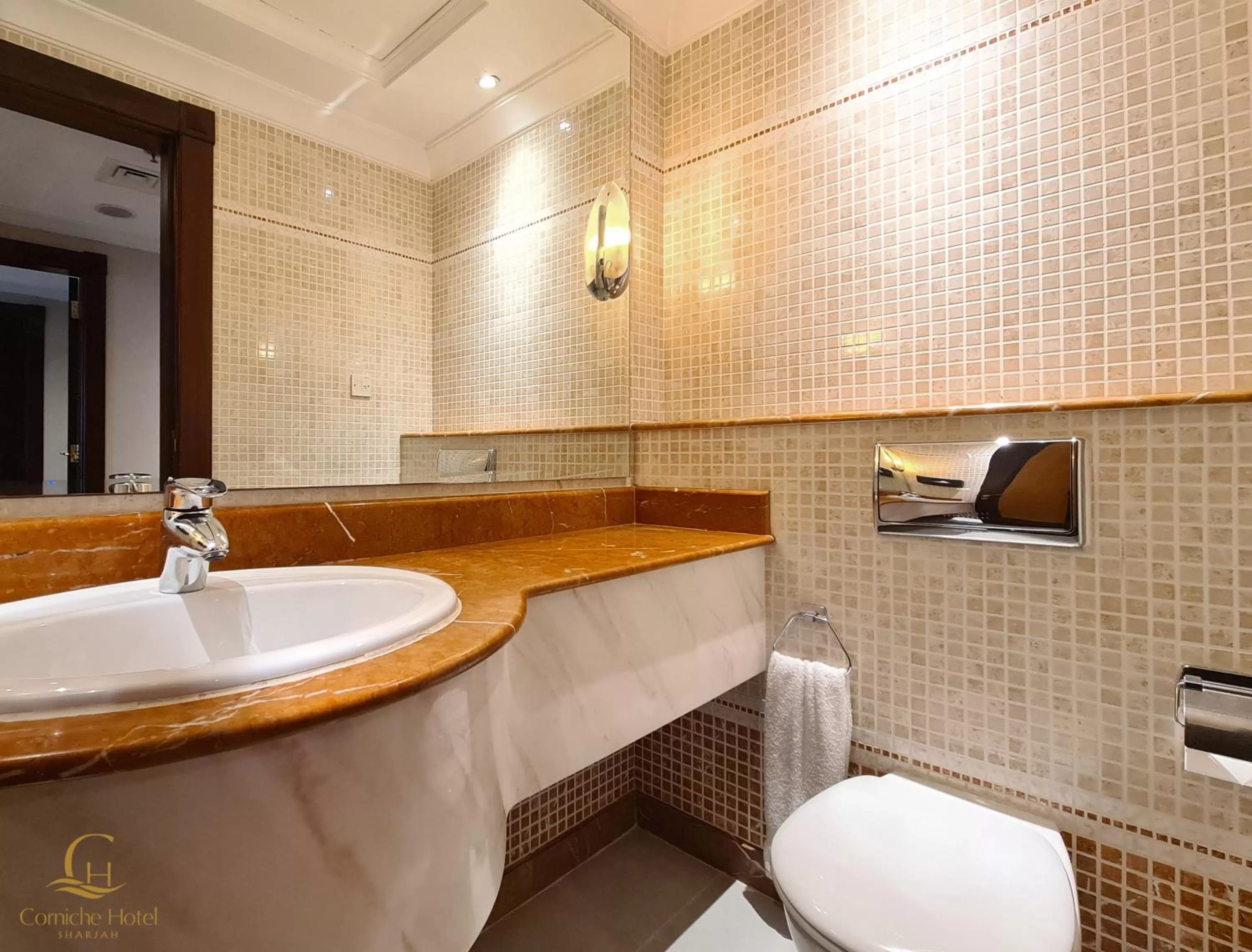 Toilet in Corniche Hotel Sharjah