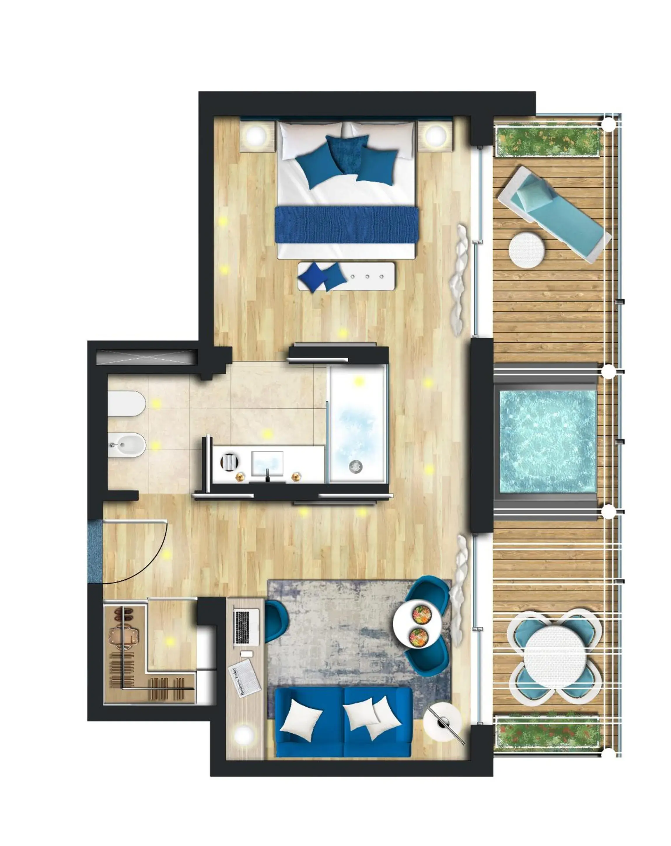 Floor Plan in Hotel Atlantic