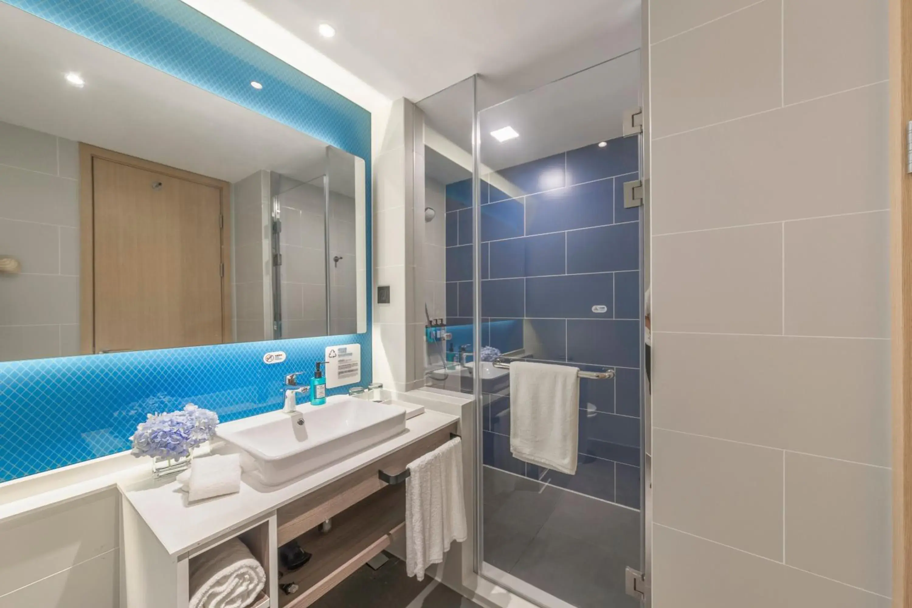 Photo of the whole room, Bathroom in Holiday Inn Express Shanghai Jiading Center, an IHG Hotel