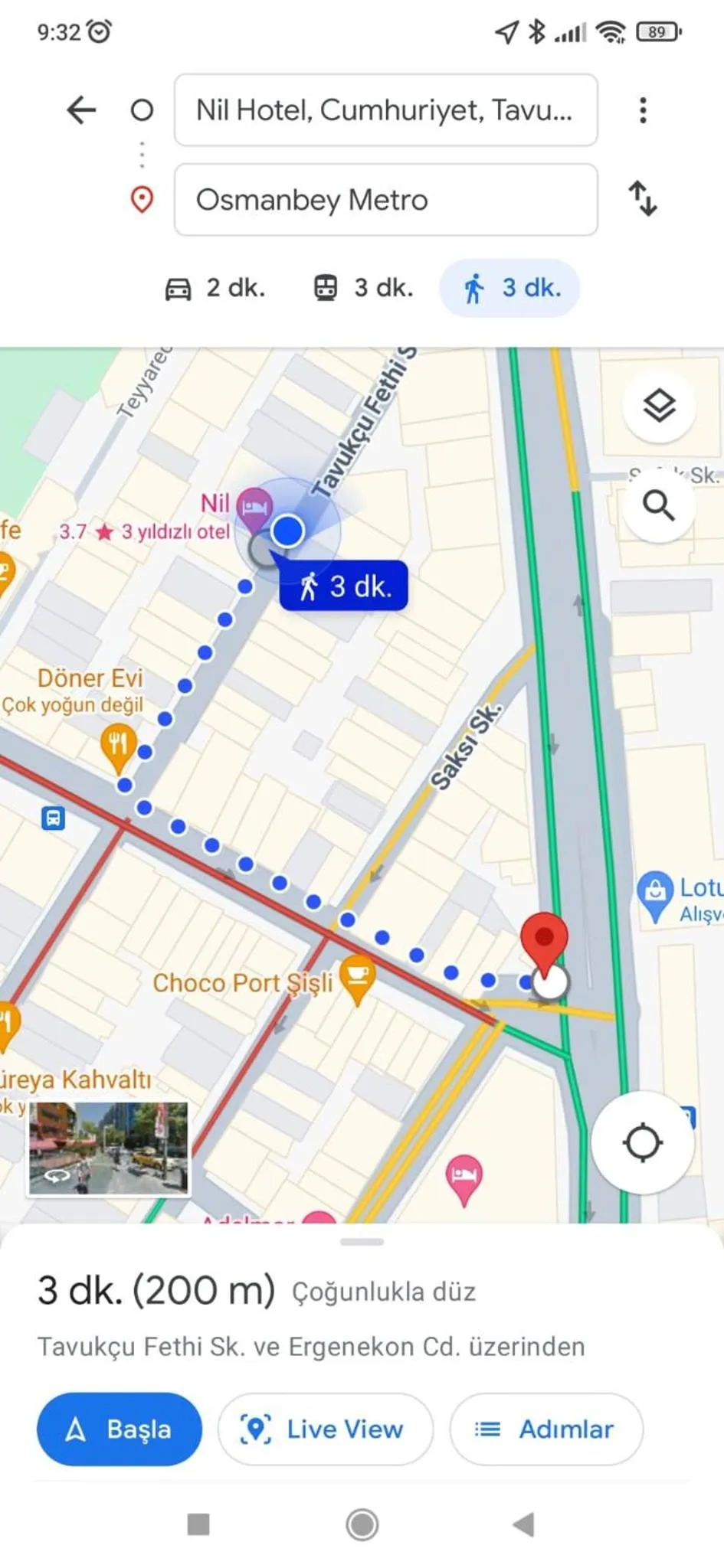 Area and facilities in Nil Hotel İstanbul City Center